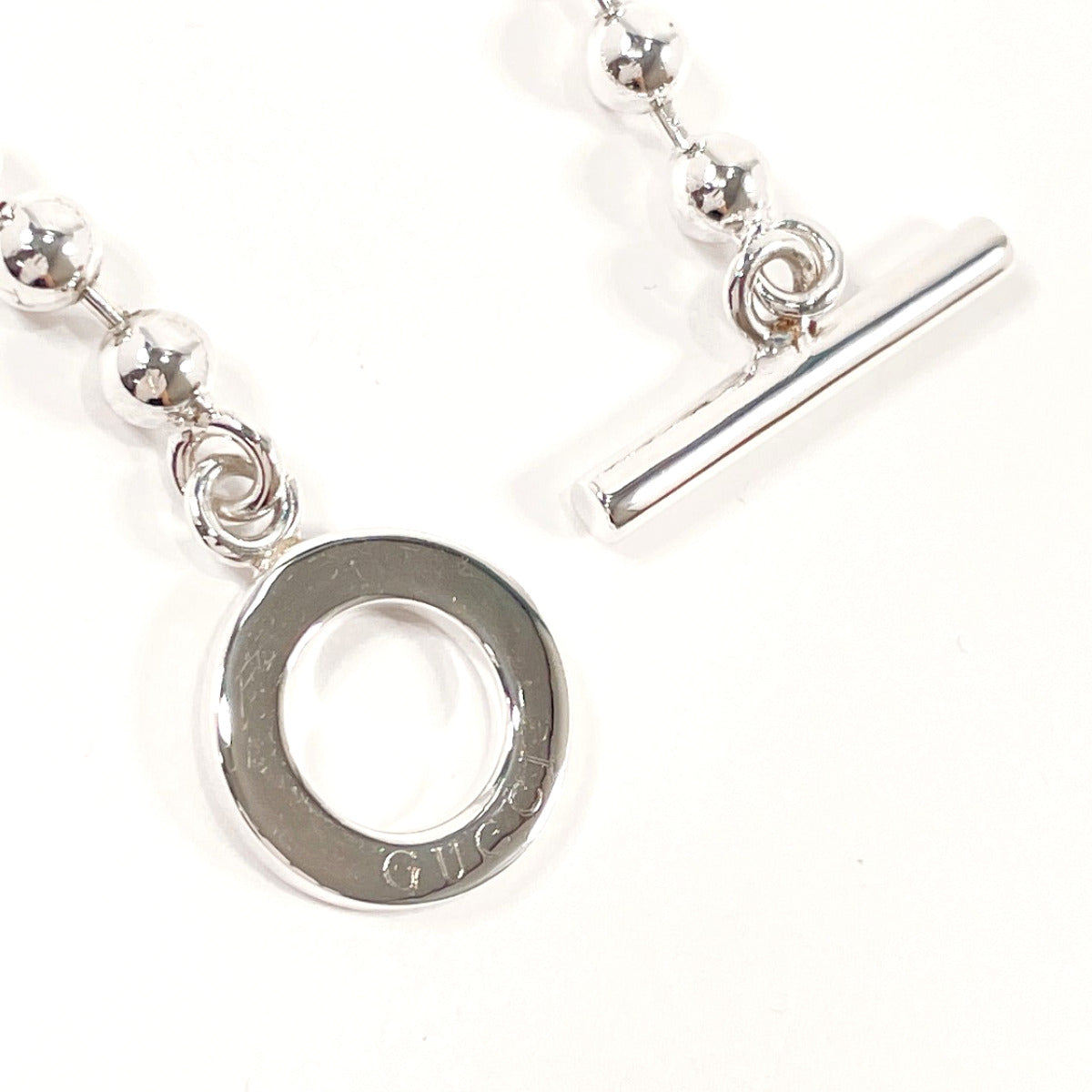 GUCCI bracelet Ball chain Silver925 Silver mens Used