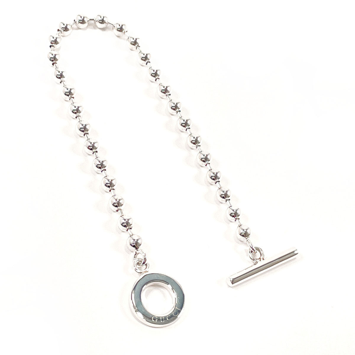 GUCCI bracelet Ball chain Silver925 Silver mens Used
