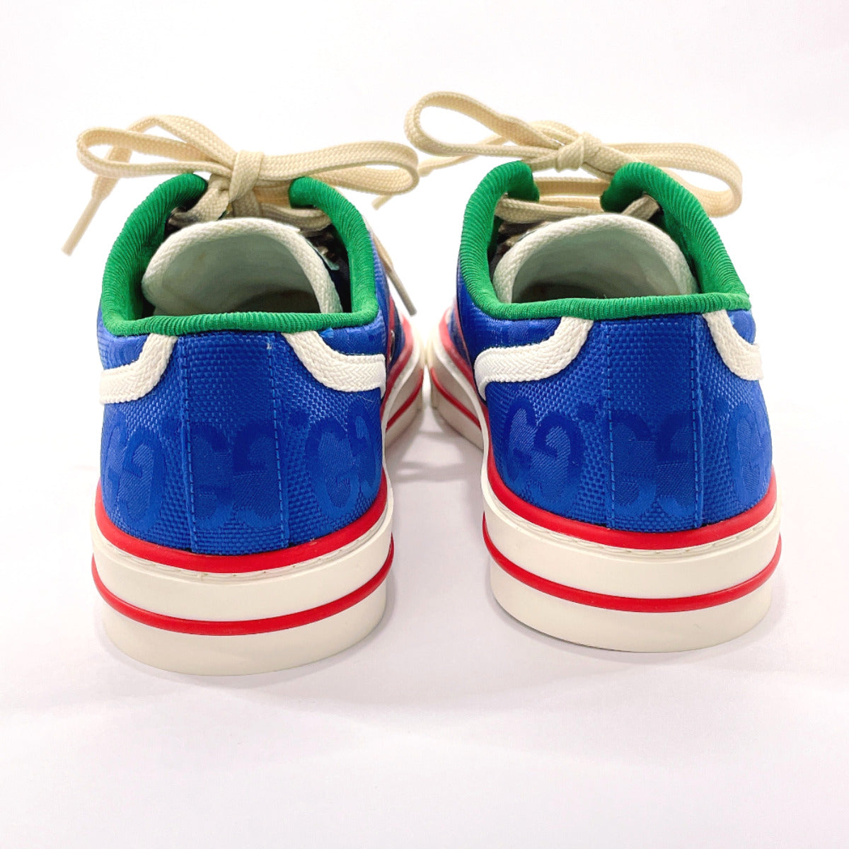 GUCCI sneakers 606110 Tennis 1977 Gucci Off The Grid GG canvas blue Women New