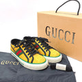 GUCCI sneakers 606110 Tennis 1977 Off The Grid GG canvas yellow Women New