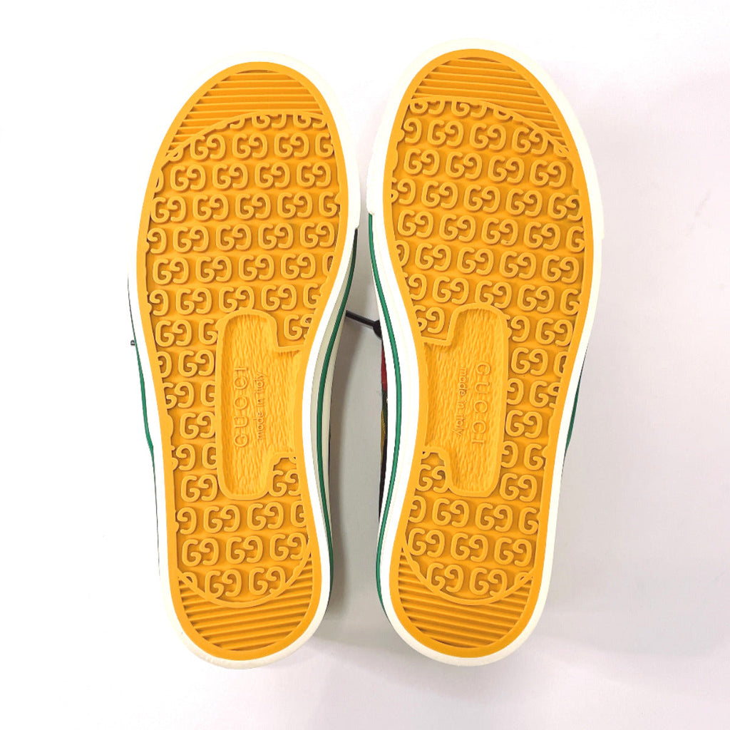 GUCCI sneakers 606110 Tennis 1977 Off The Grid GG canvas yellow Women New