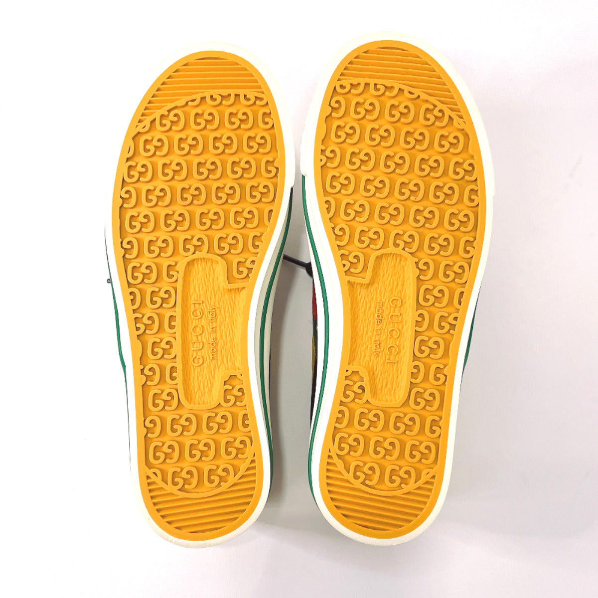 GUCCI sneakers 606110 Tennis 1977 Off The Grid GG canvas yellow Women New
