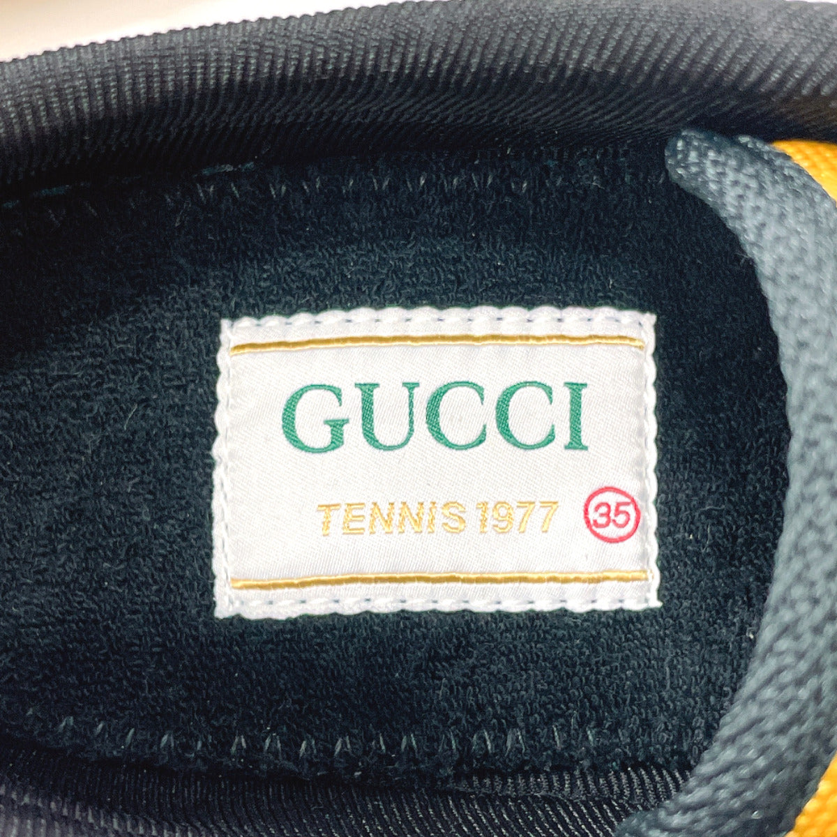 GUCCI sneakers 606110 Tennis 1977 Off The Grid GG canvas yellow Women New