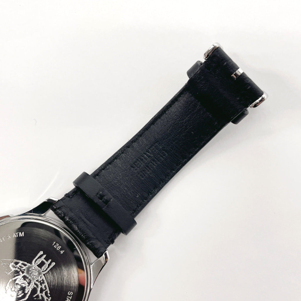 GUCCI Watches YA1264031 G-Timeless Bee 126.4 Stainless Steel/leather Black Black mens Used