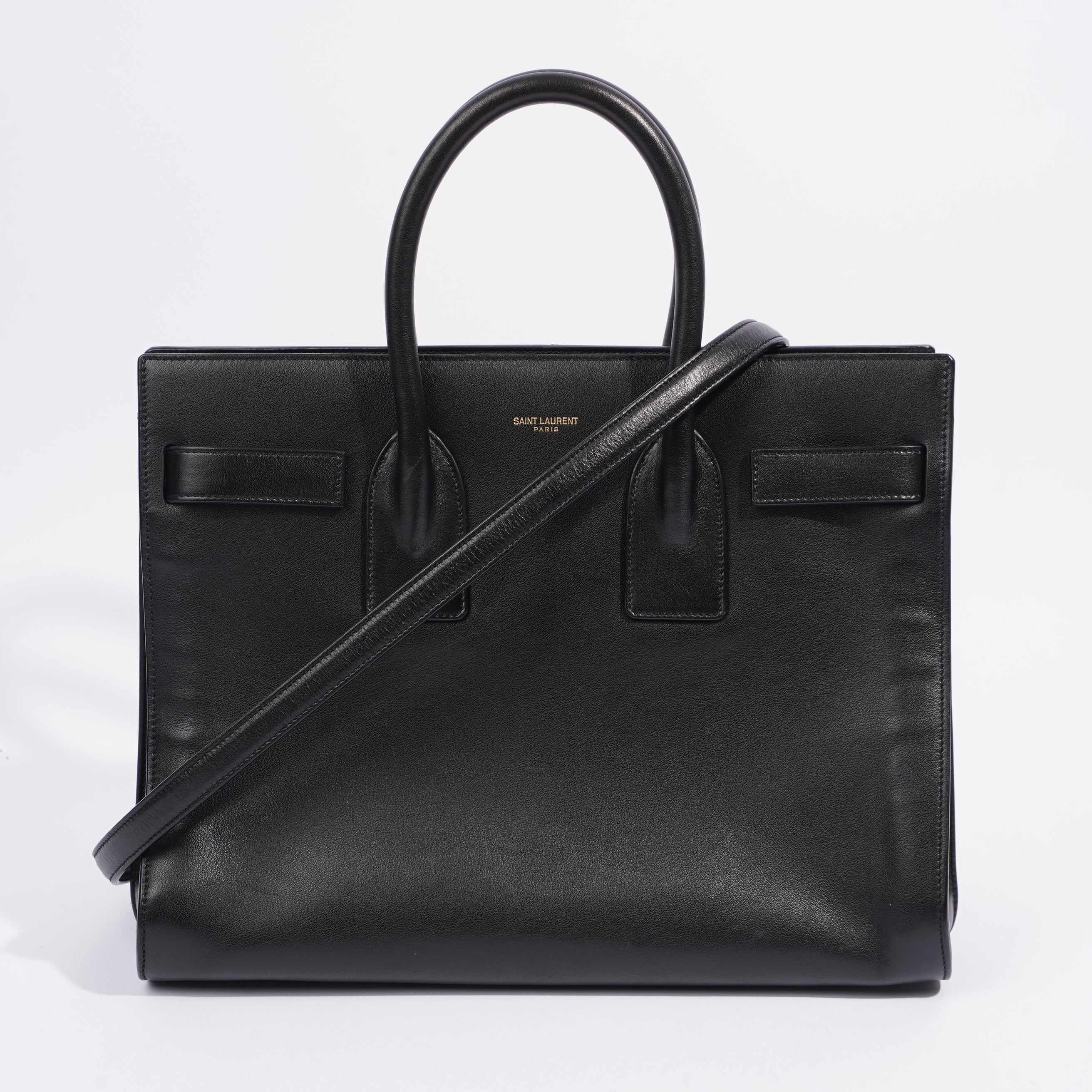 Saint Laurent Sac De Jour Black Leather Small