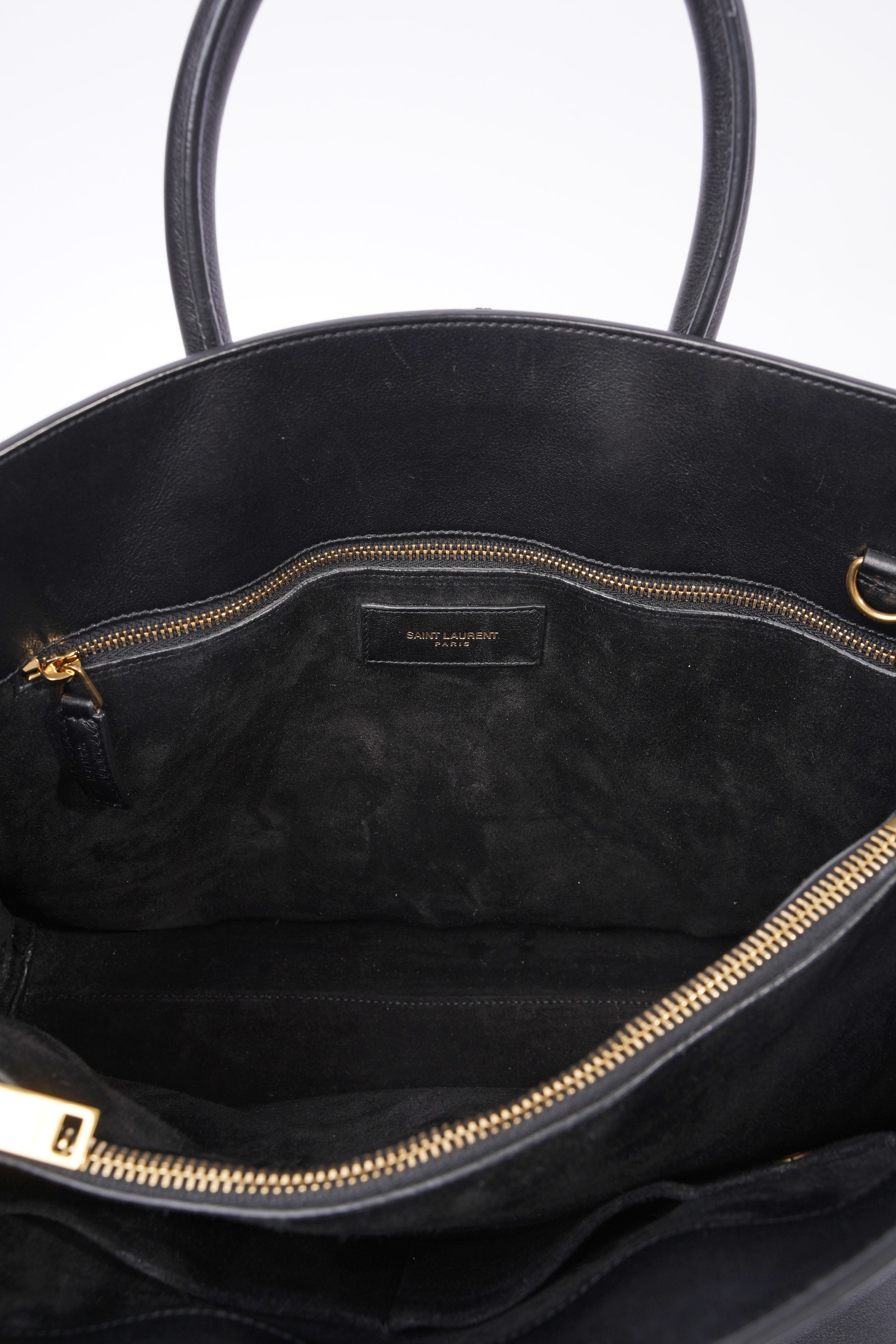 Saint Laurent Sac De Jour Black Leather Small