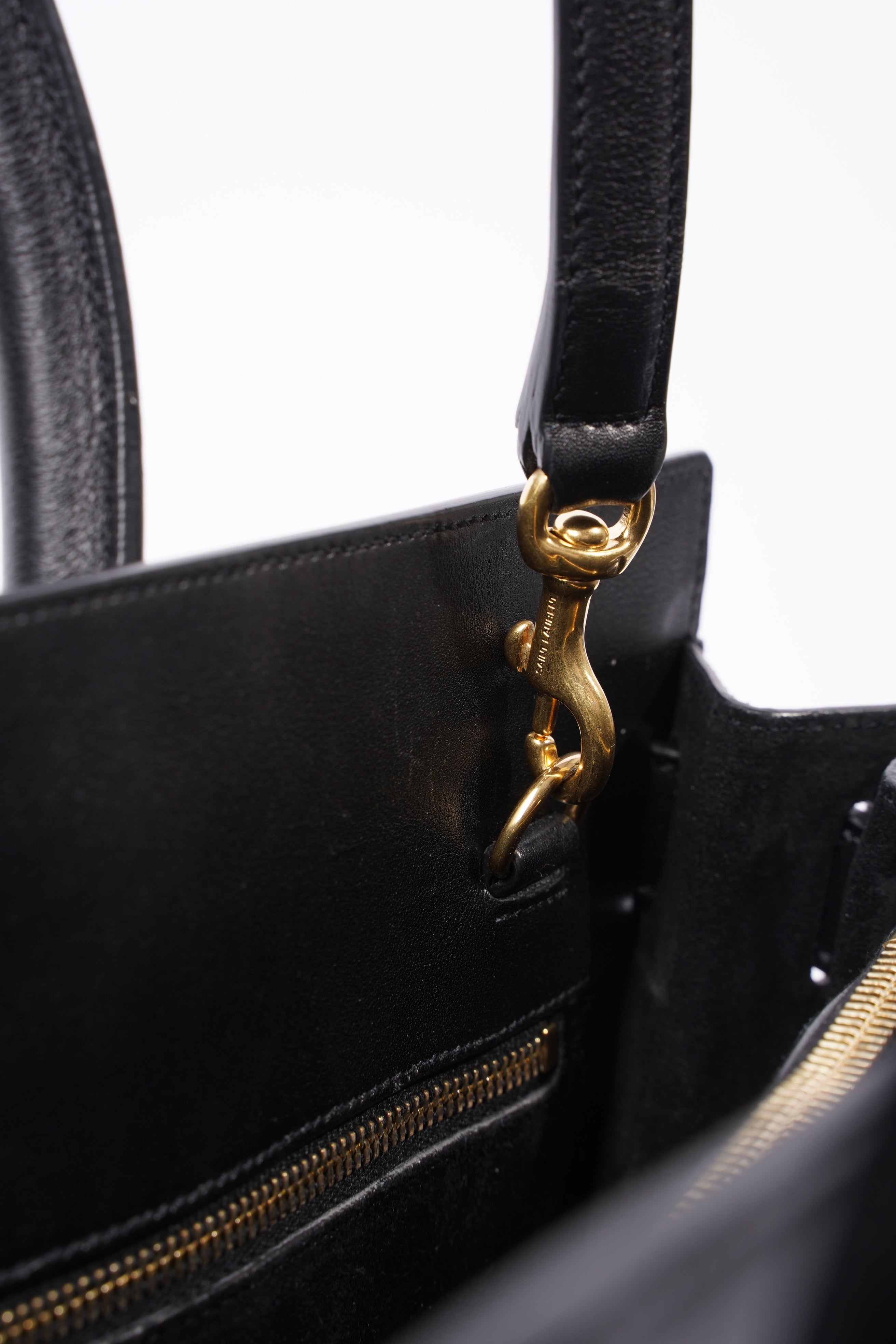 Saint Laurent Sac De Jour Black Leather Small