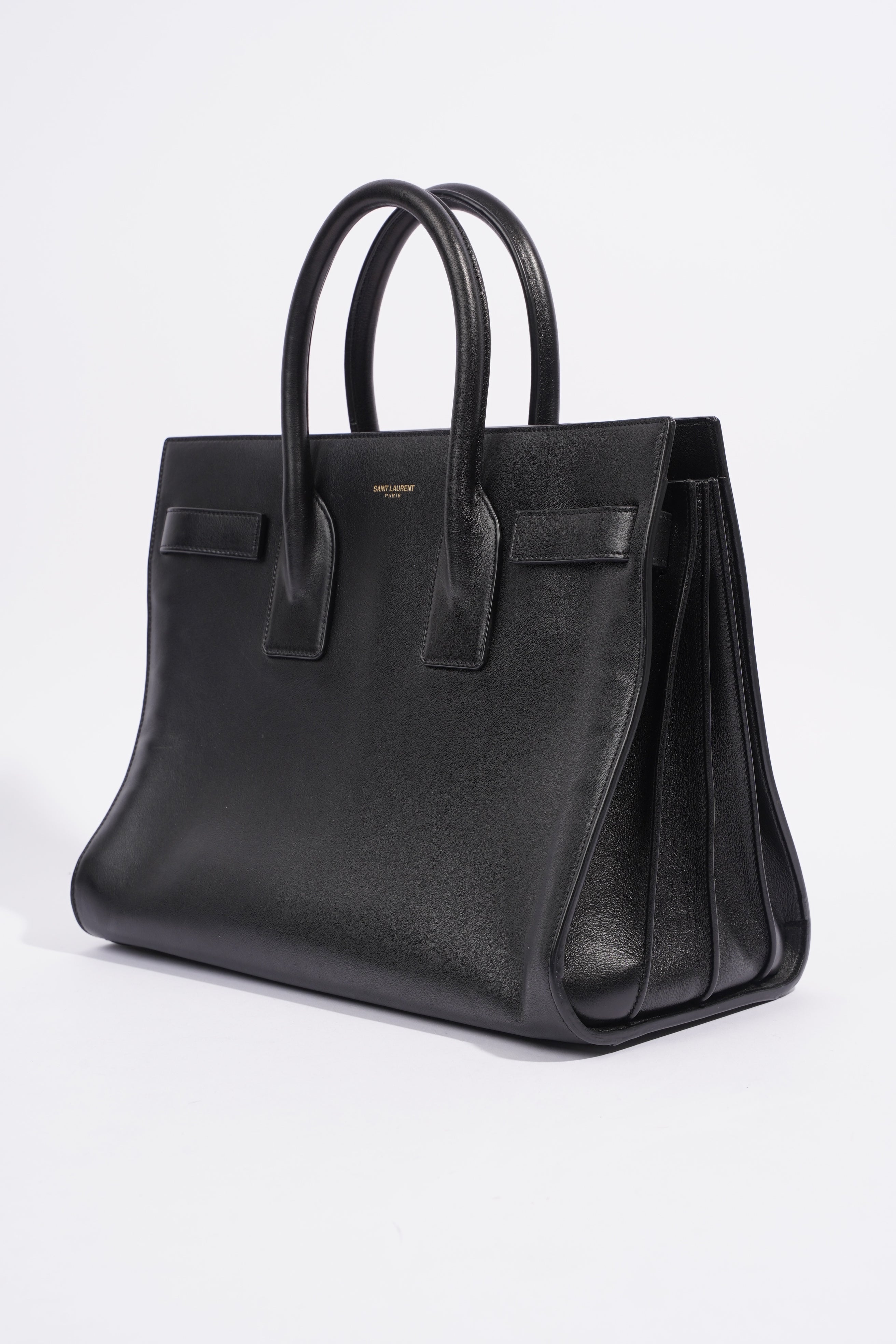 Saint Laurent Sac De Jour Black Leather Small