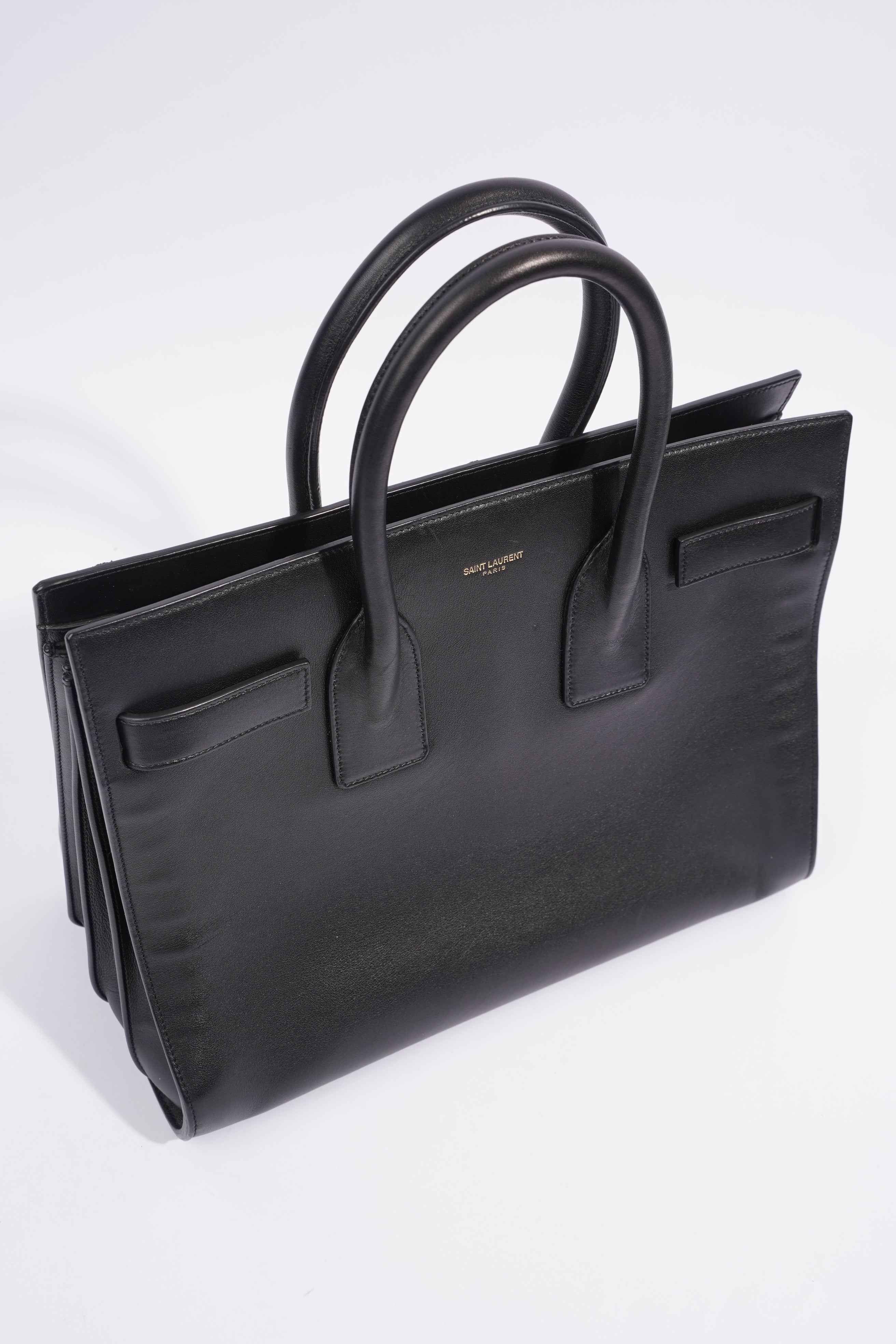 Saint Laurent Sac De Jour Black Leather Small