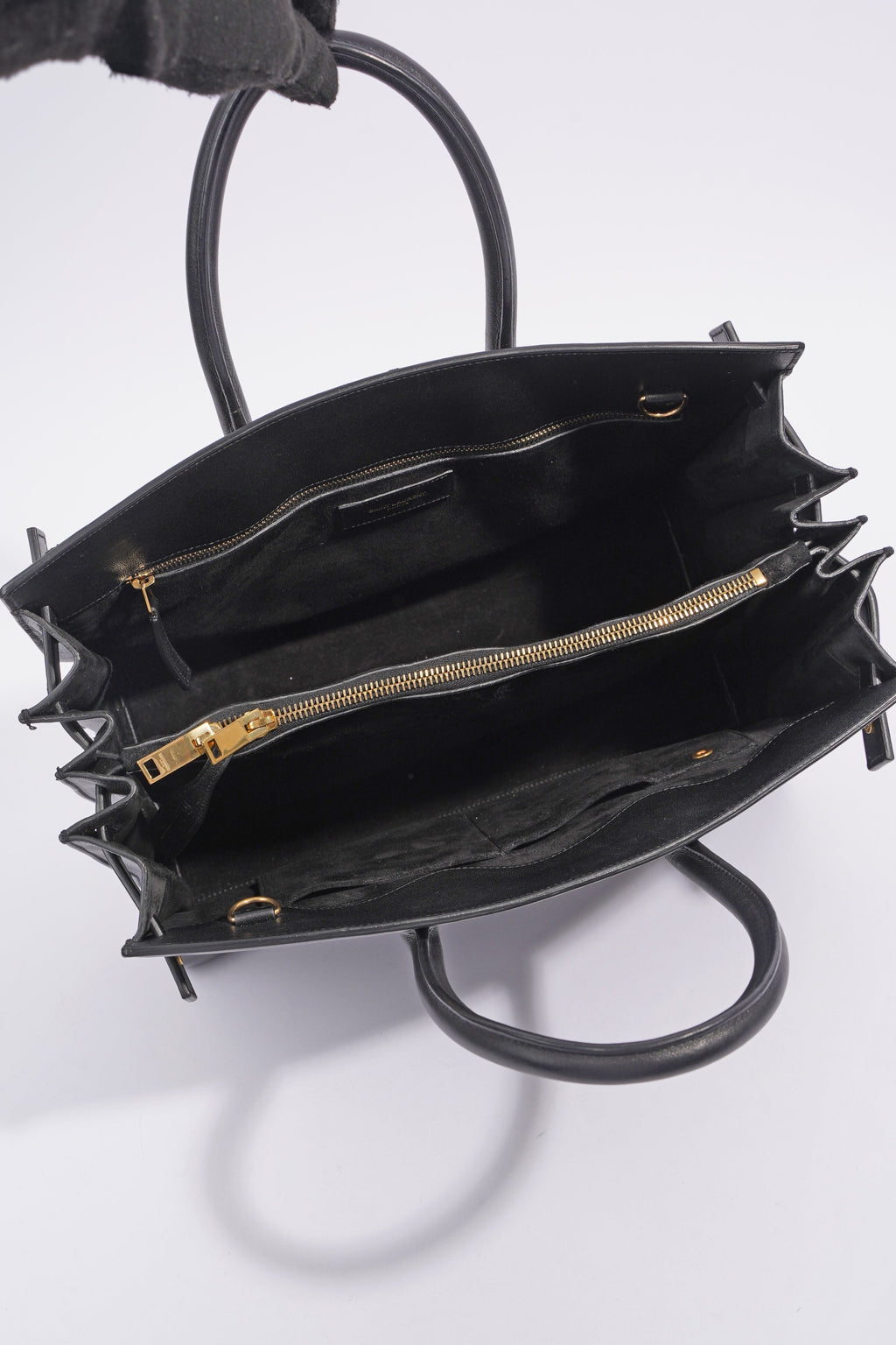 Saint Laurent Sac De Jour Black Leather Small