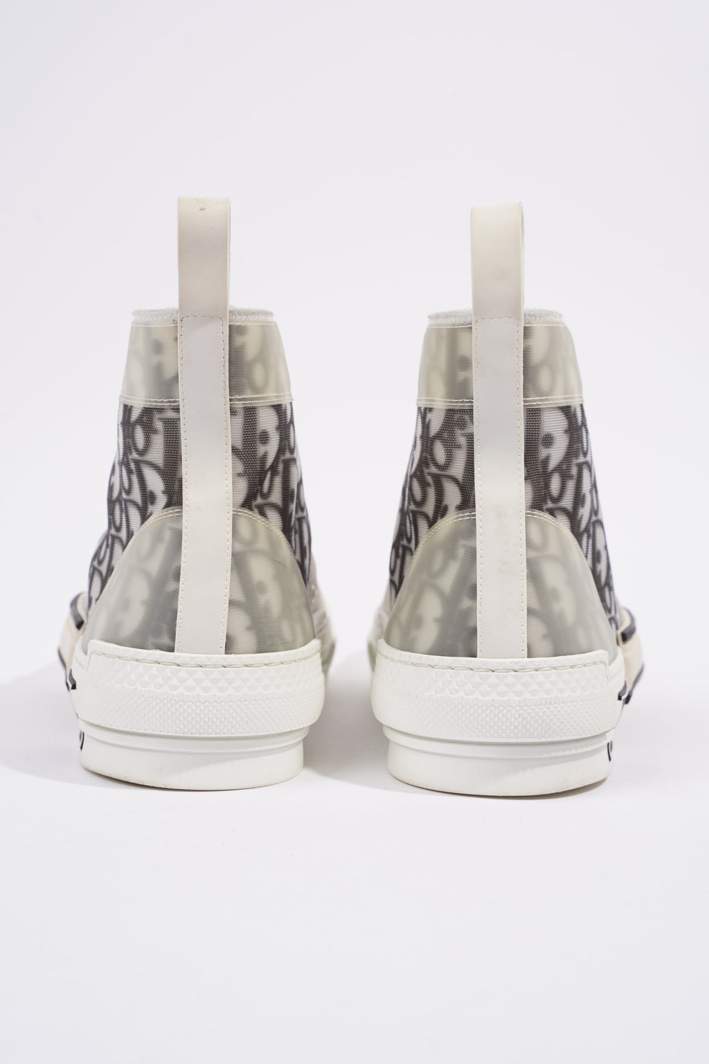Christian Dior B23 Hightops White / Black Oblique Canvas EU 44 UK 10