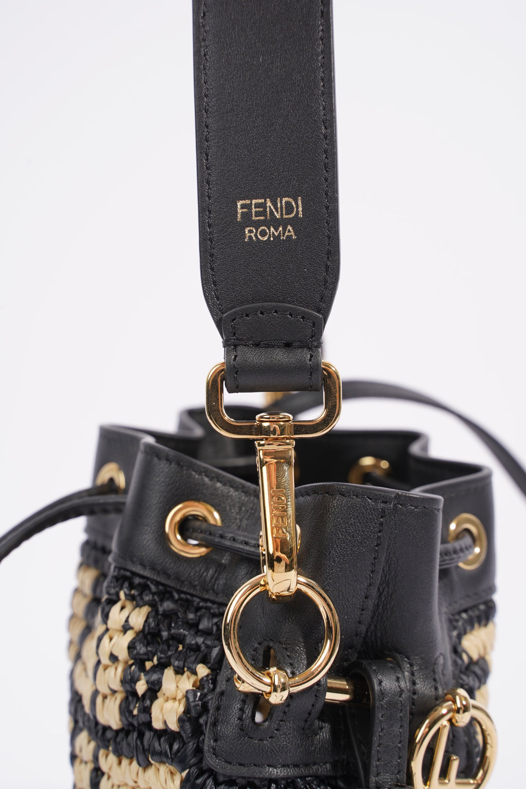 Fendi Mon Tresor Black / Beige Raffia