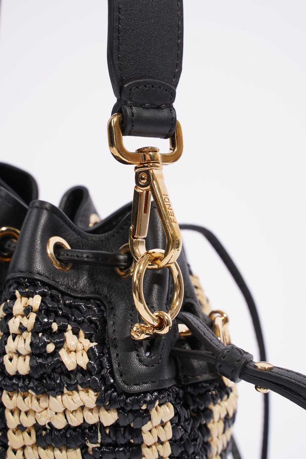 Fendi Mon Tresor Black / Beige Raffia