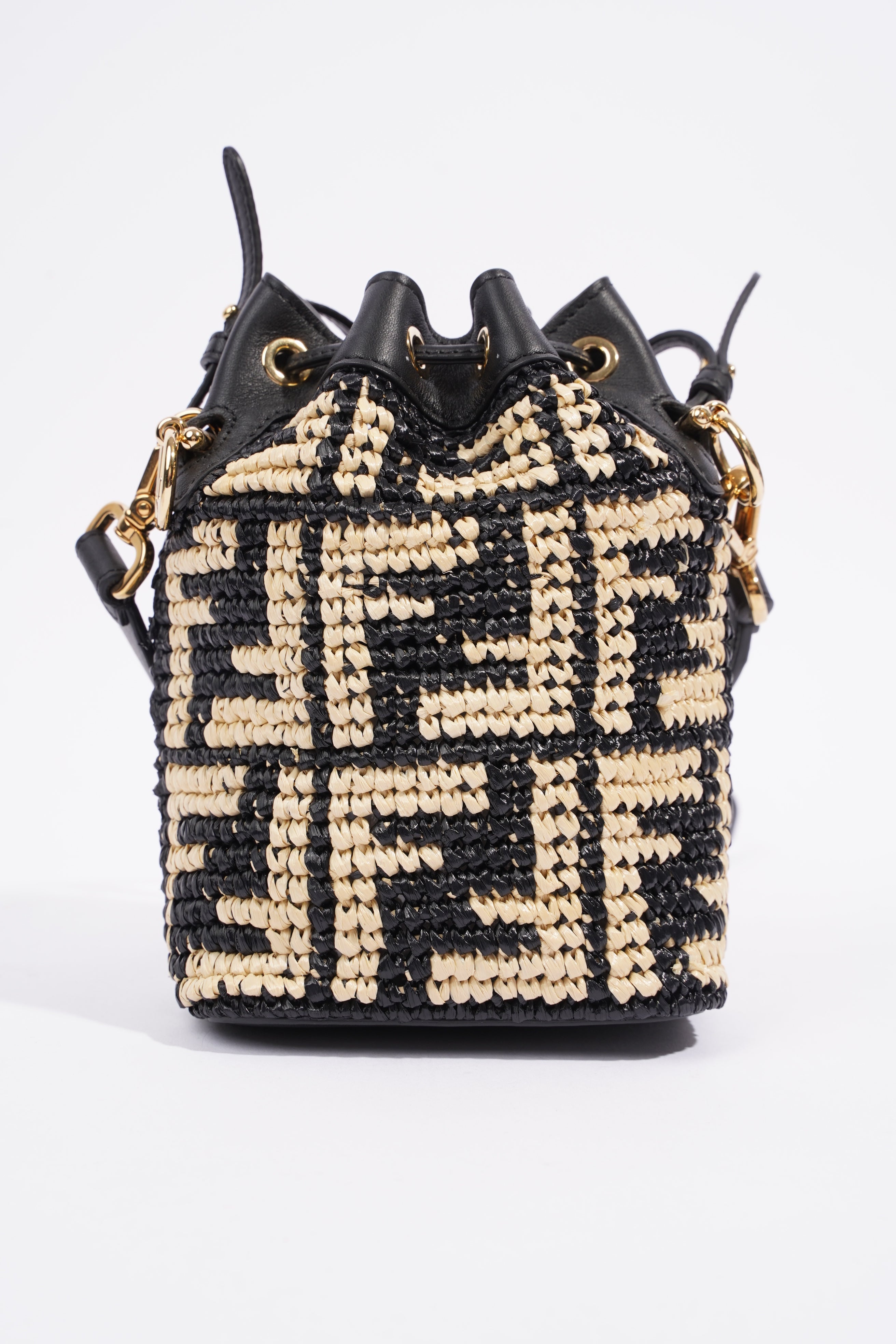 Fendi Mon Tresor Black / Beige Raffia