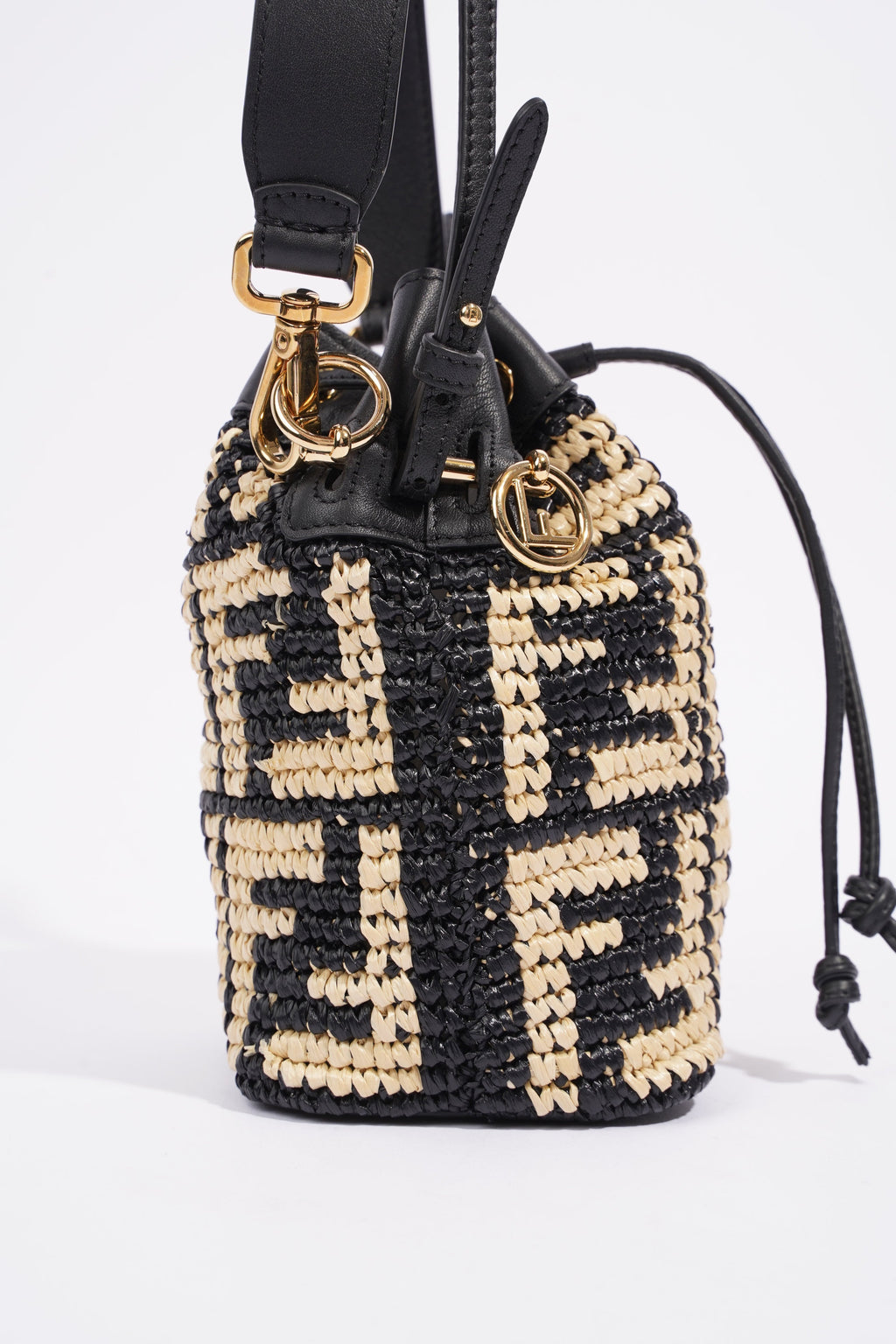 Fendi Mon Tresor Black / Beige Raffia