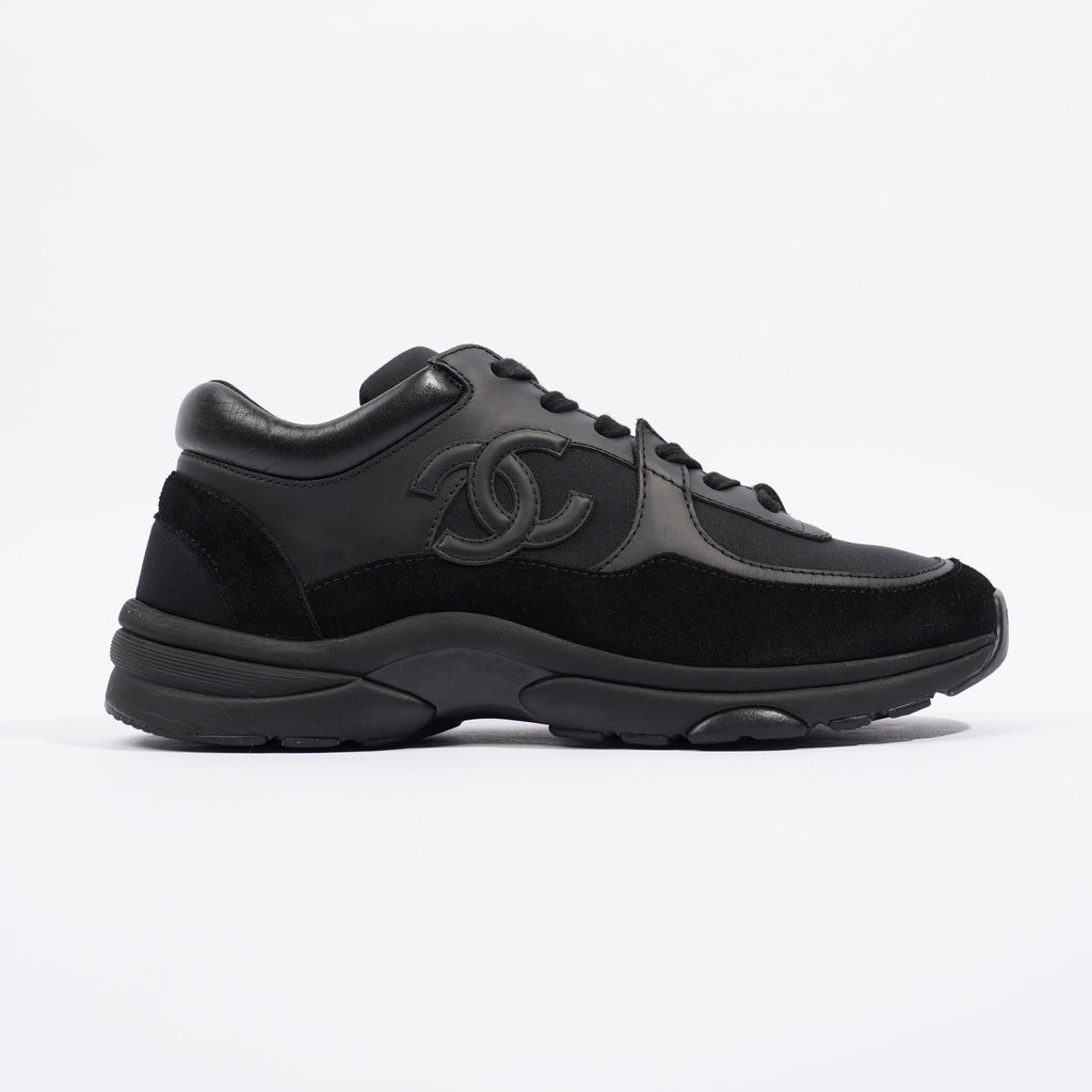 Chanel CC Logo Sneaker Black Suede EU 37.5 UK 4.5