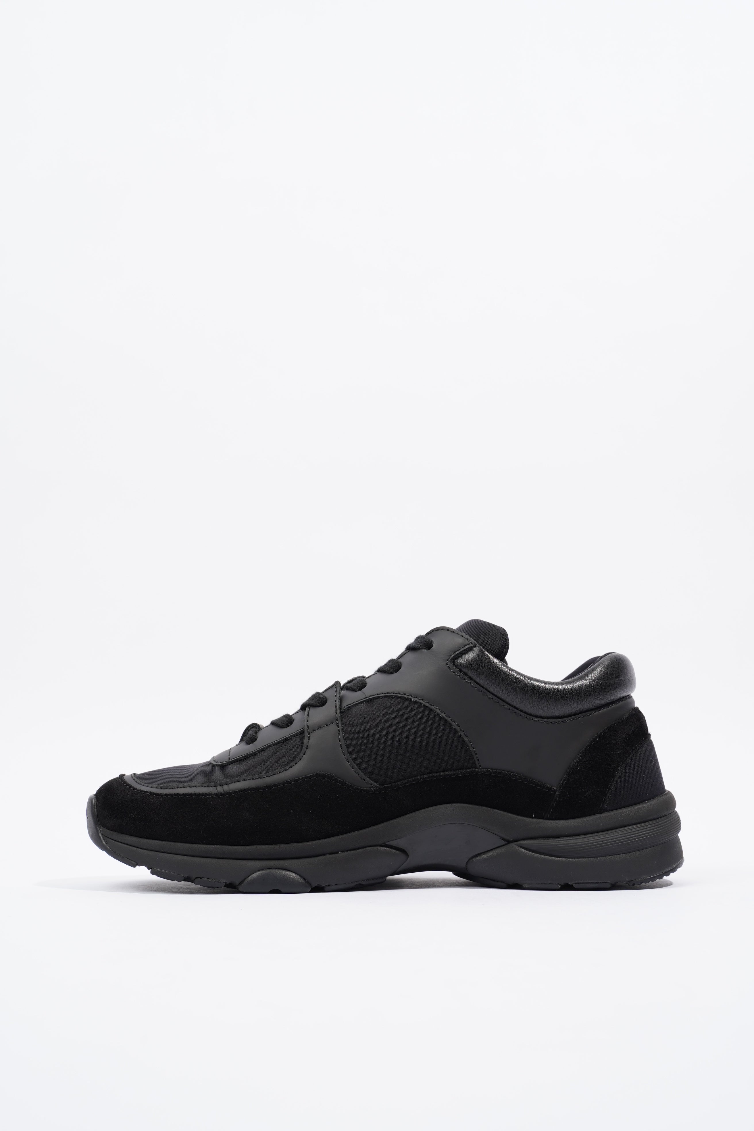 Chanel CC Logo Sneaker Black Suede EU 37.5 UK 4.5