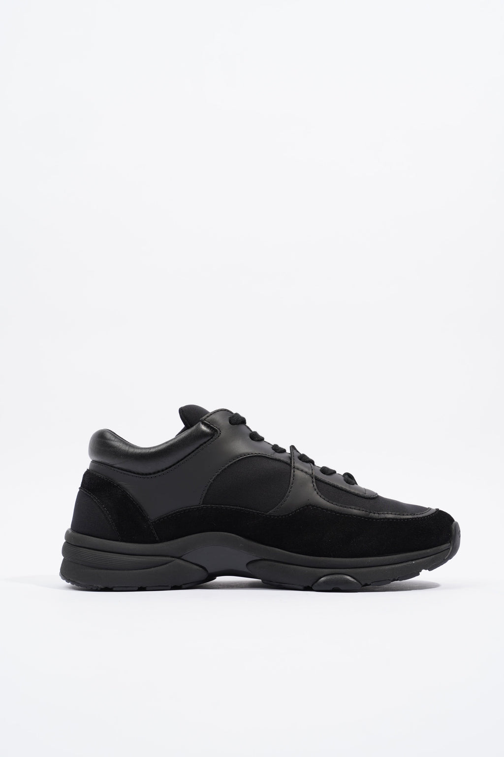 Chanel CC Logo Sneaker Black Suede EU 37.5 UK 4.5