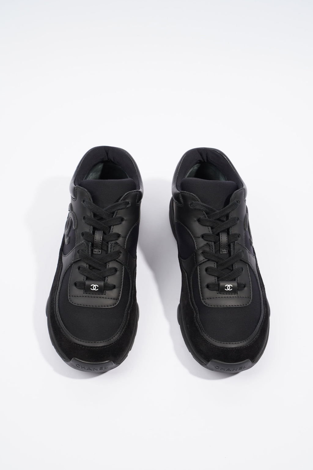 Chanel CC Logo Sneaker Black Suede EU 37.5 UK 4.5