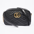 Gucci Marmont Zip Bag Black Leather Small