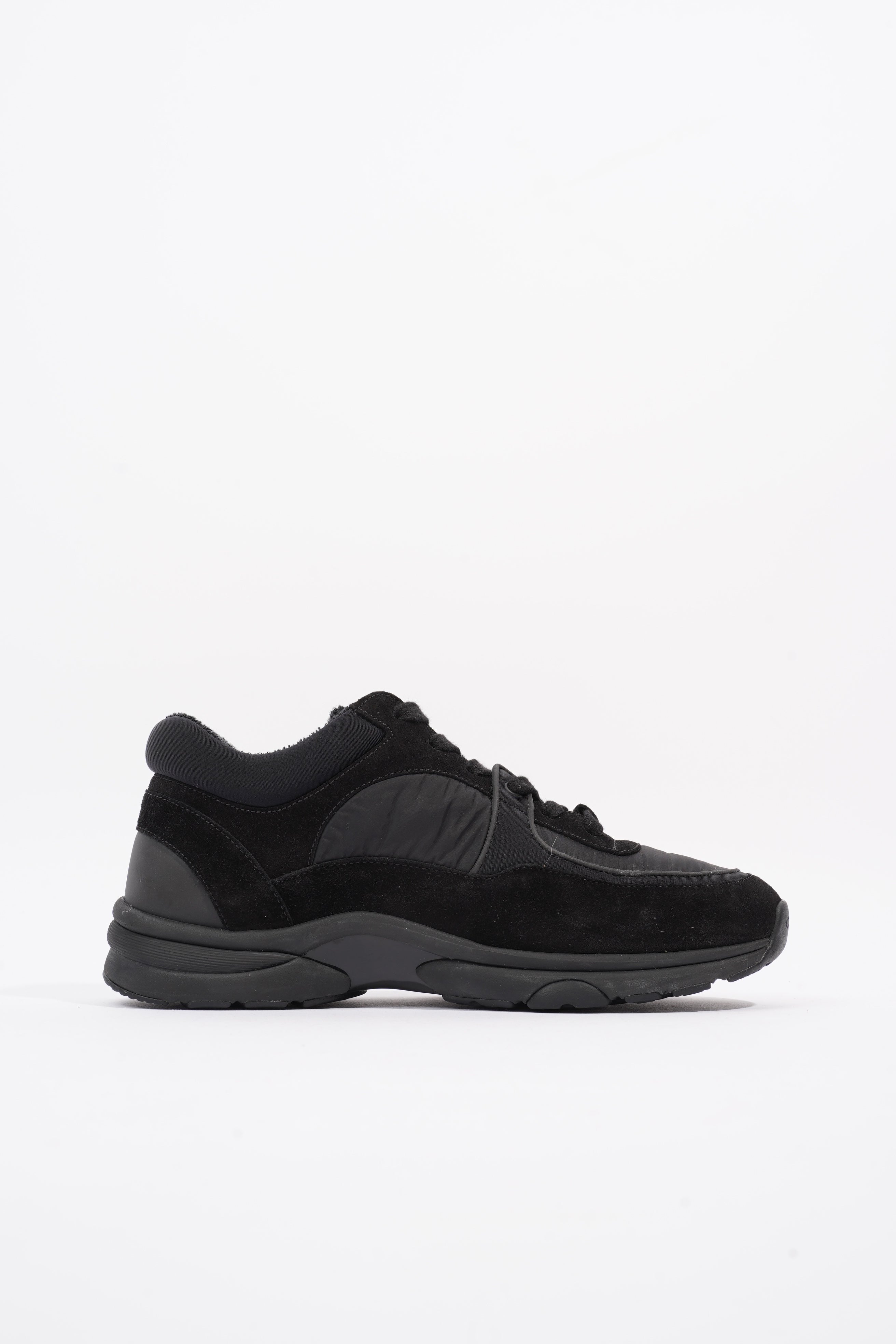 Chanel CC Logo Black Suede EU 38 UK 5