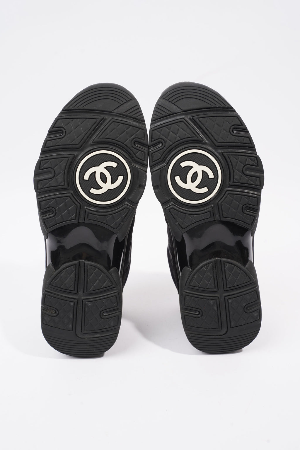 Chanel CC Logo Black Suede EU 38 UK 5