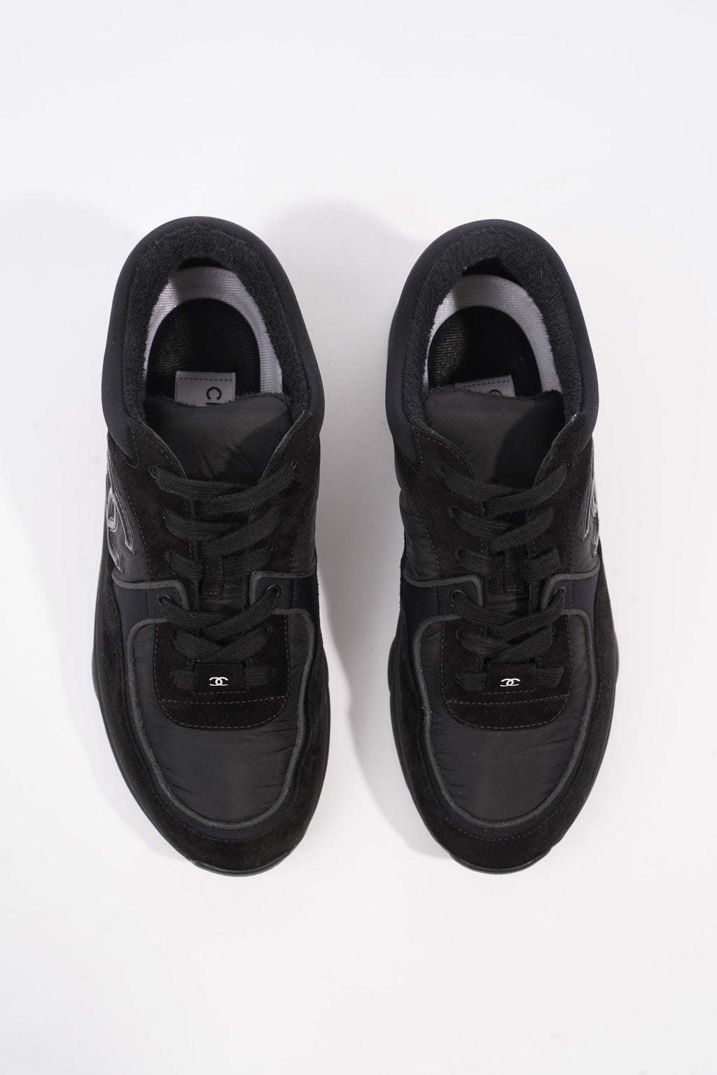 Chanel CC Logo Black Suede EU 38 UK 5