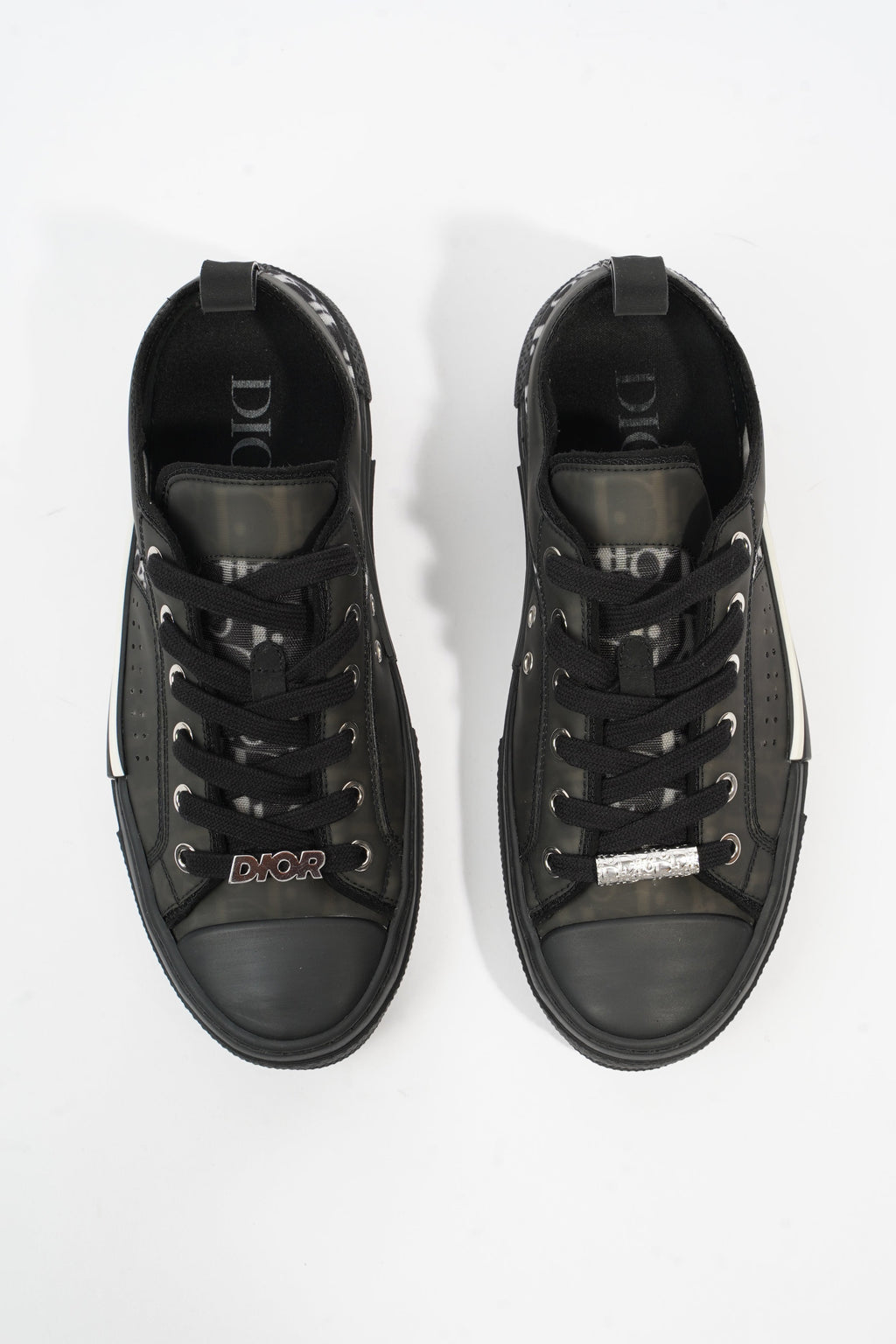 Christian Dior B23 Low Top Black Oblique Canvas EU 38 UK 5