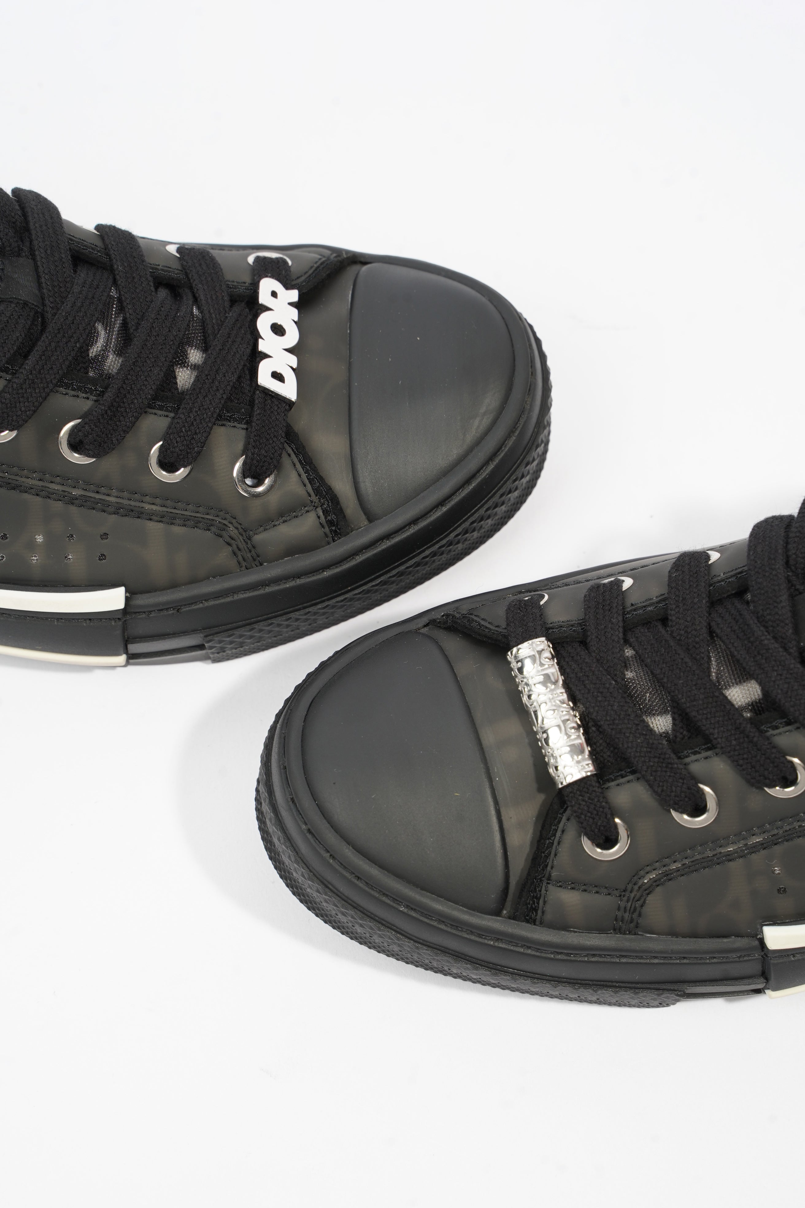 Christian Dior B23 Low Top Black Oblique Canvas EU 38 UK 5