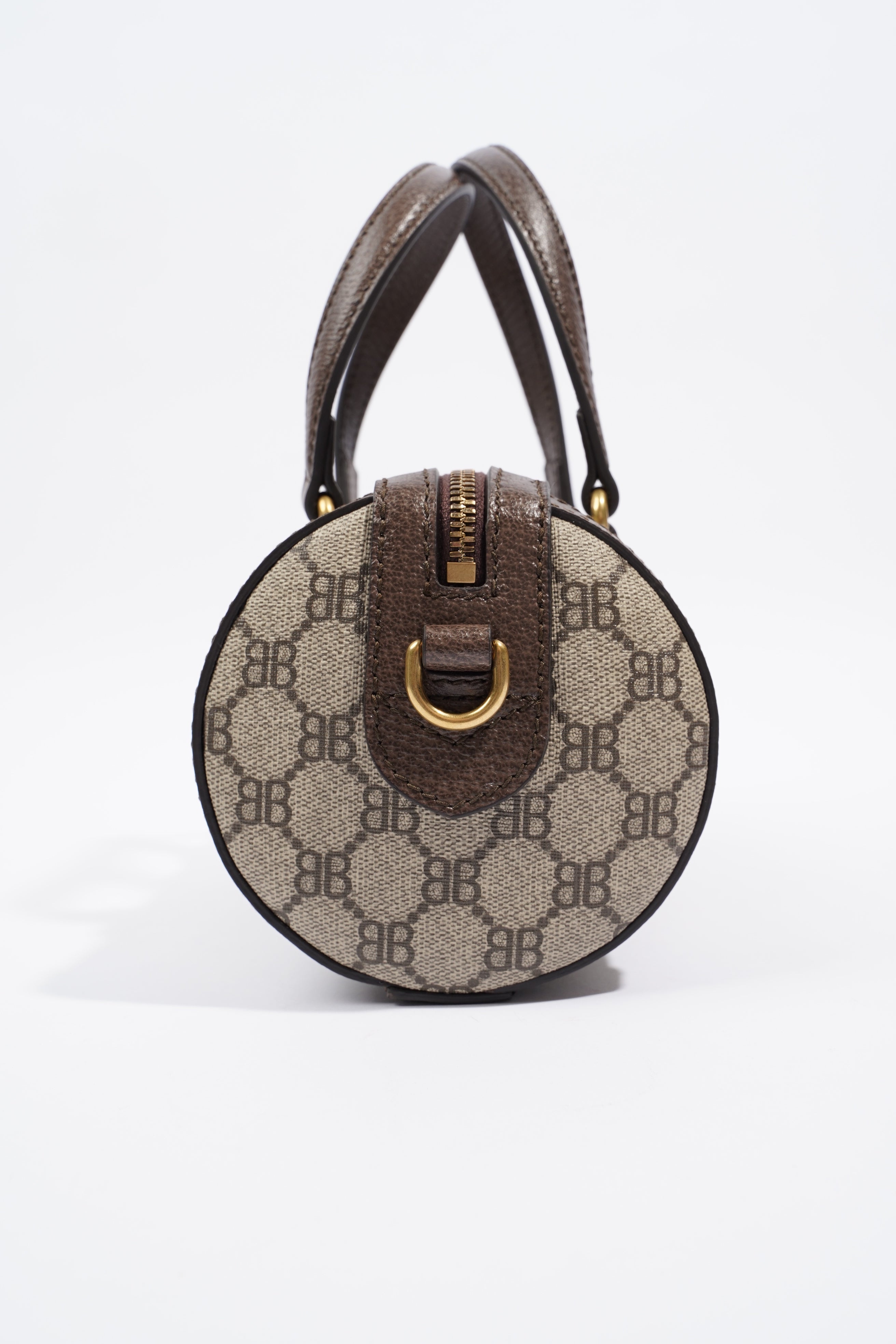 Gucci x Balenciaga Hacker Project Boston Bag Supreme Coated Canvas