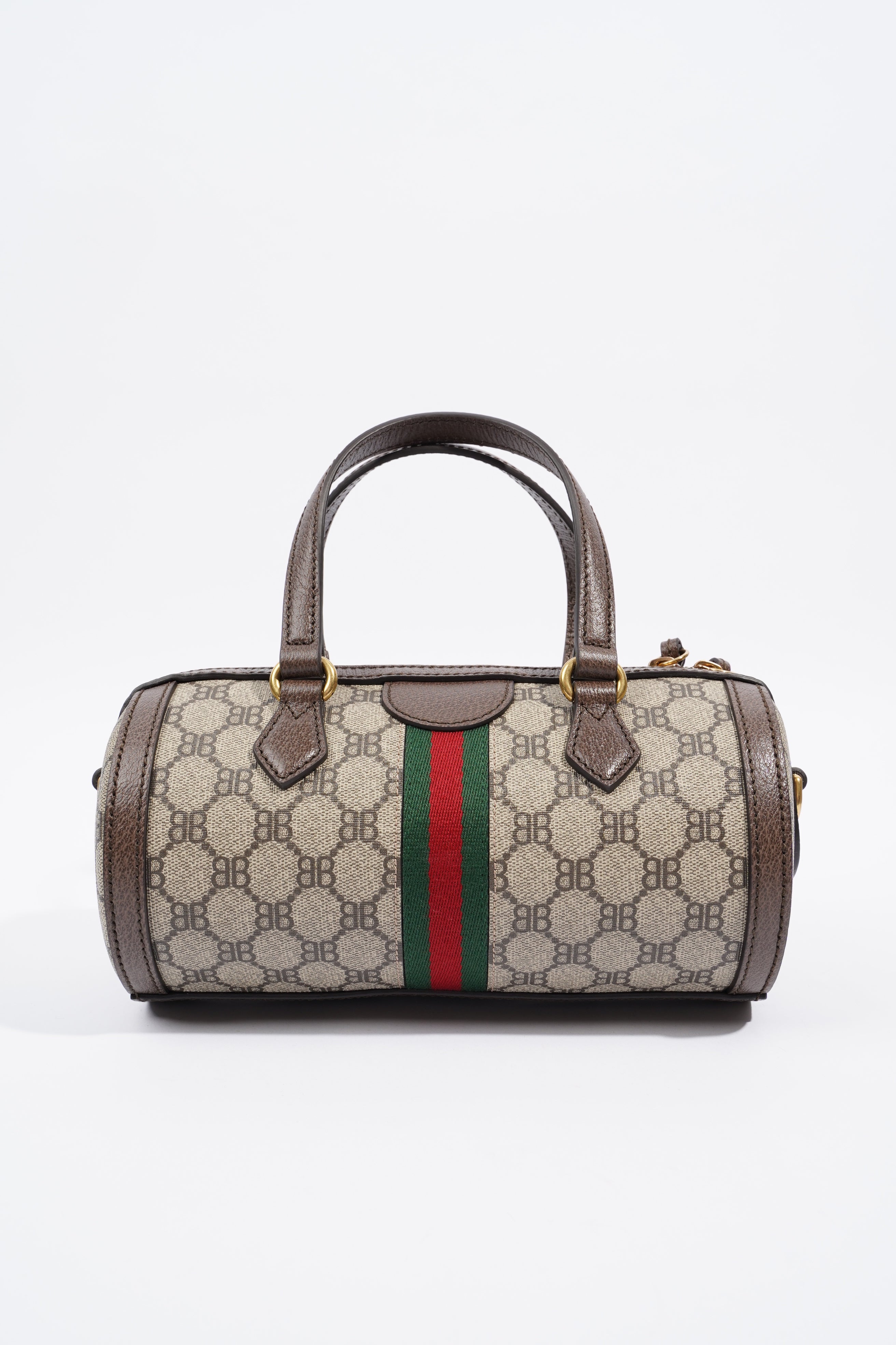 Gucci x Balenciaga Hacker Project Boston Bag Supreme Coated Canvas