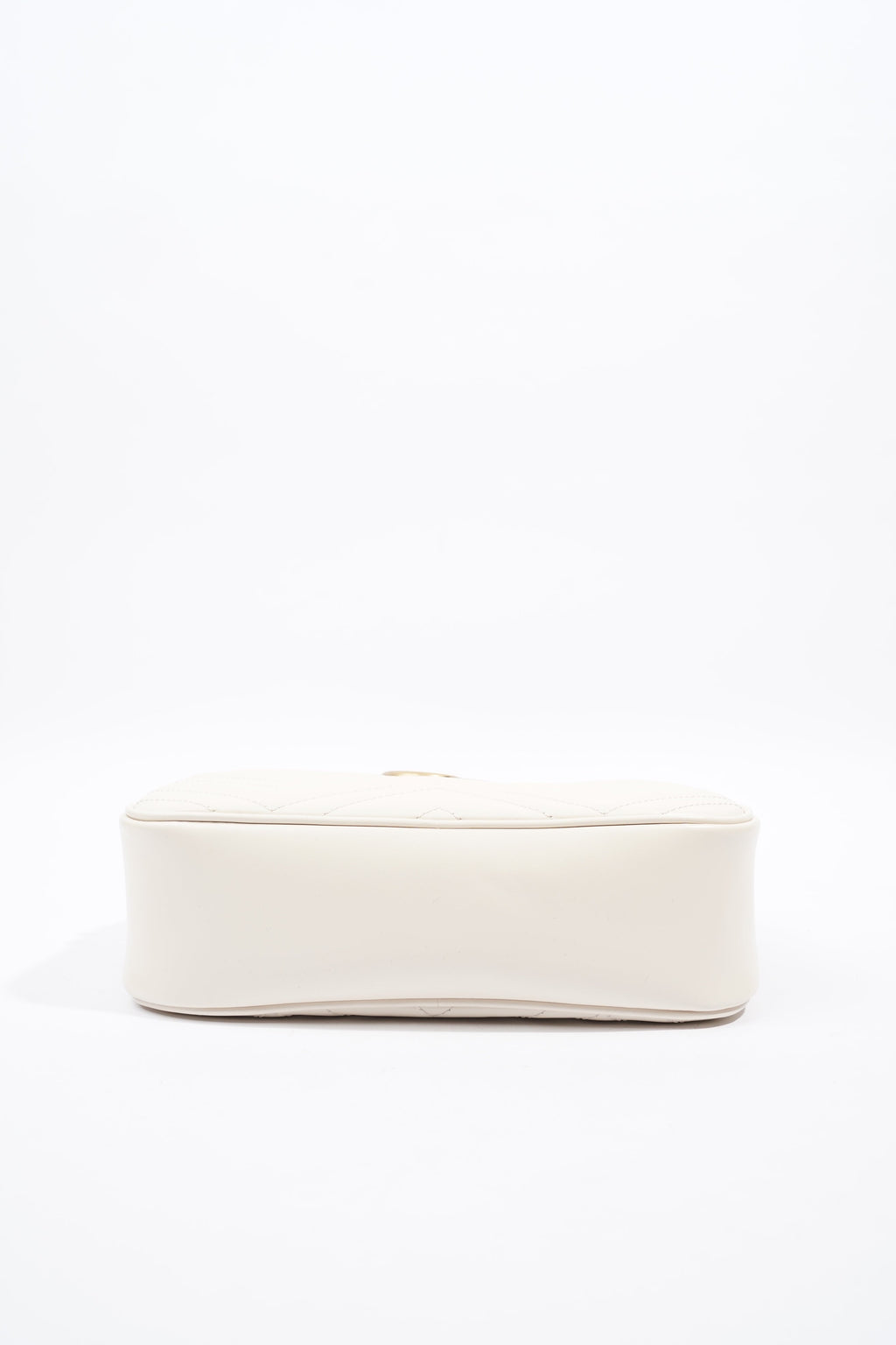 Gucci Marmont Zip White Matelasse Leather Small