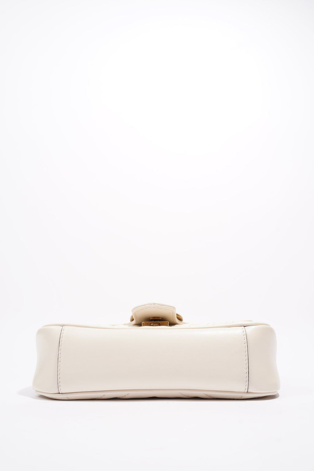 Gucci Marmont Flap White Matelasse Leather Mini