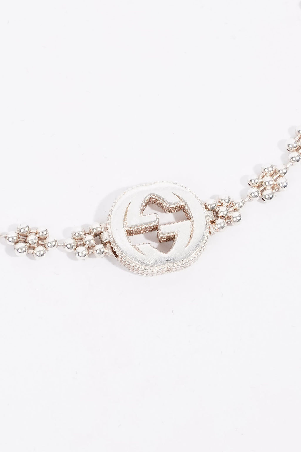Gucci Interlocking G Bracelet Silver Silver Sterling 19cm