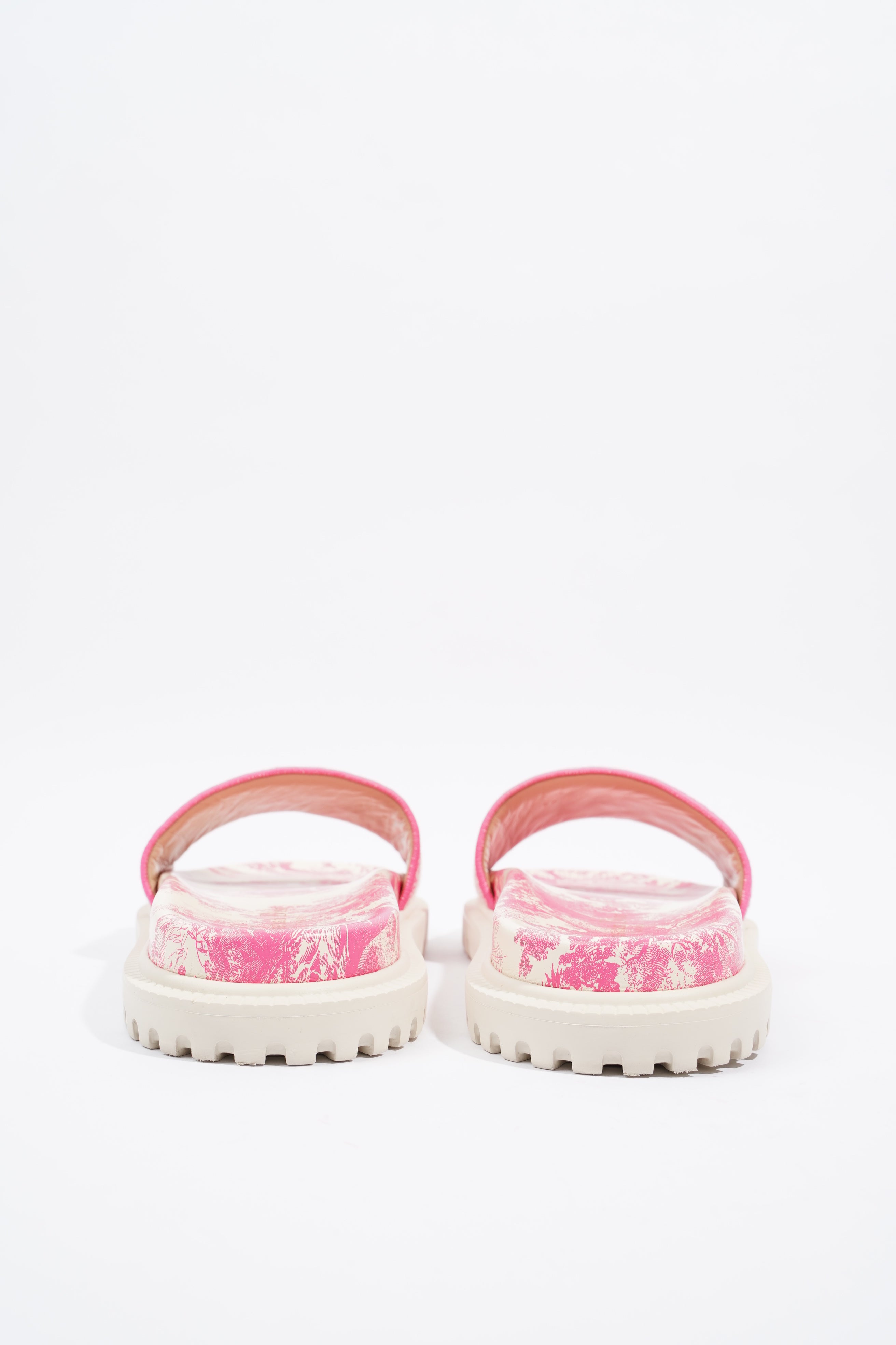 Christian Dior Dway Slide Pink / White Canvas EU 41 UK 8