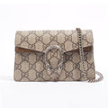 Gucci Dionysus Super Mini Chain Beige And Ebony GG Supreme Coated Canvas