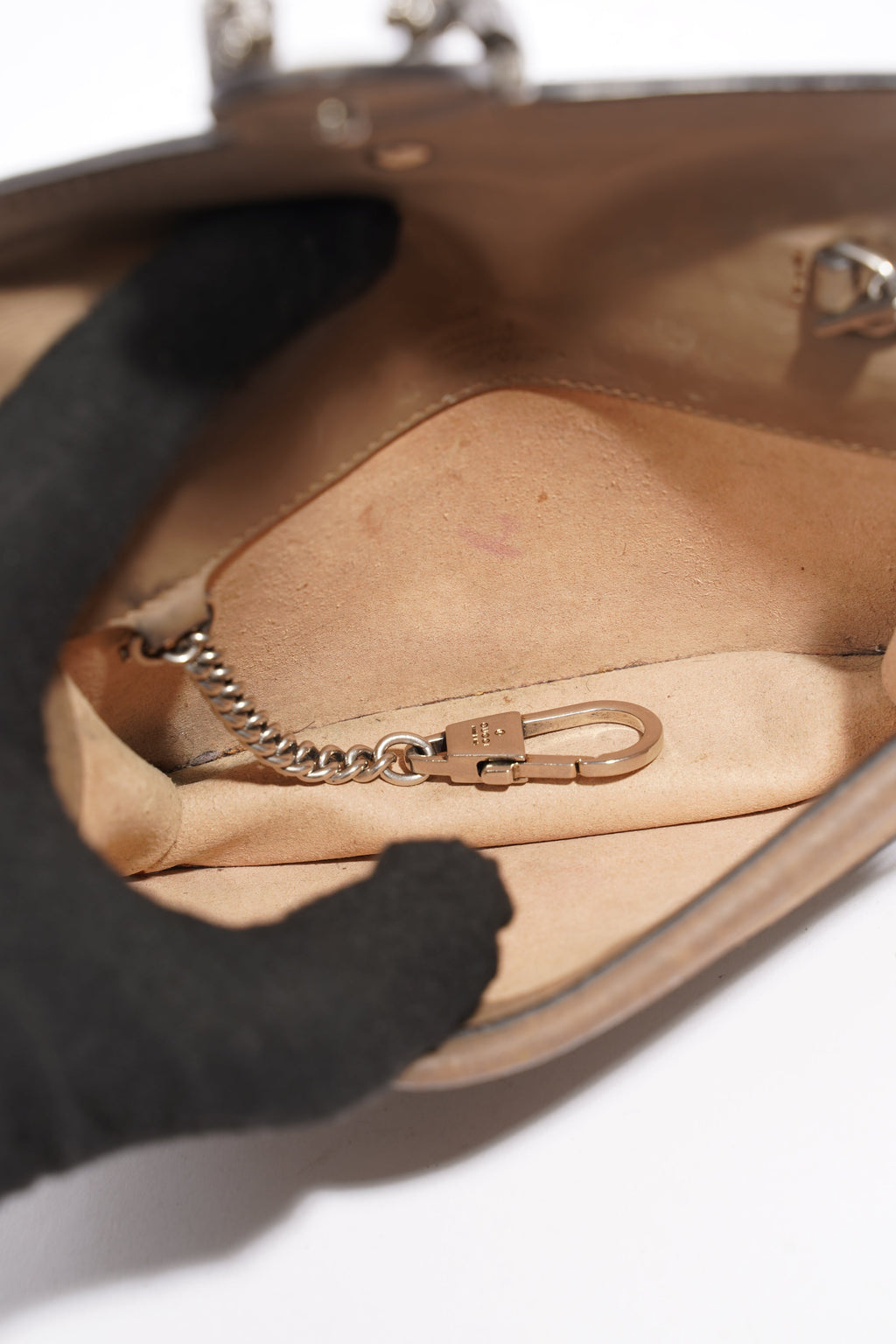 Gucci Dionysus Super Mini Chain Beige And Ebony GG Supreme Coated Canvas