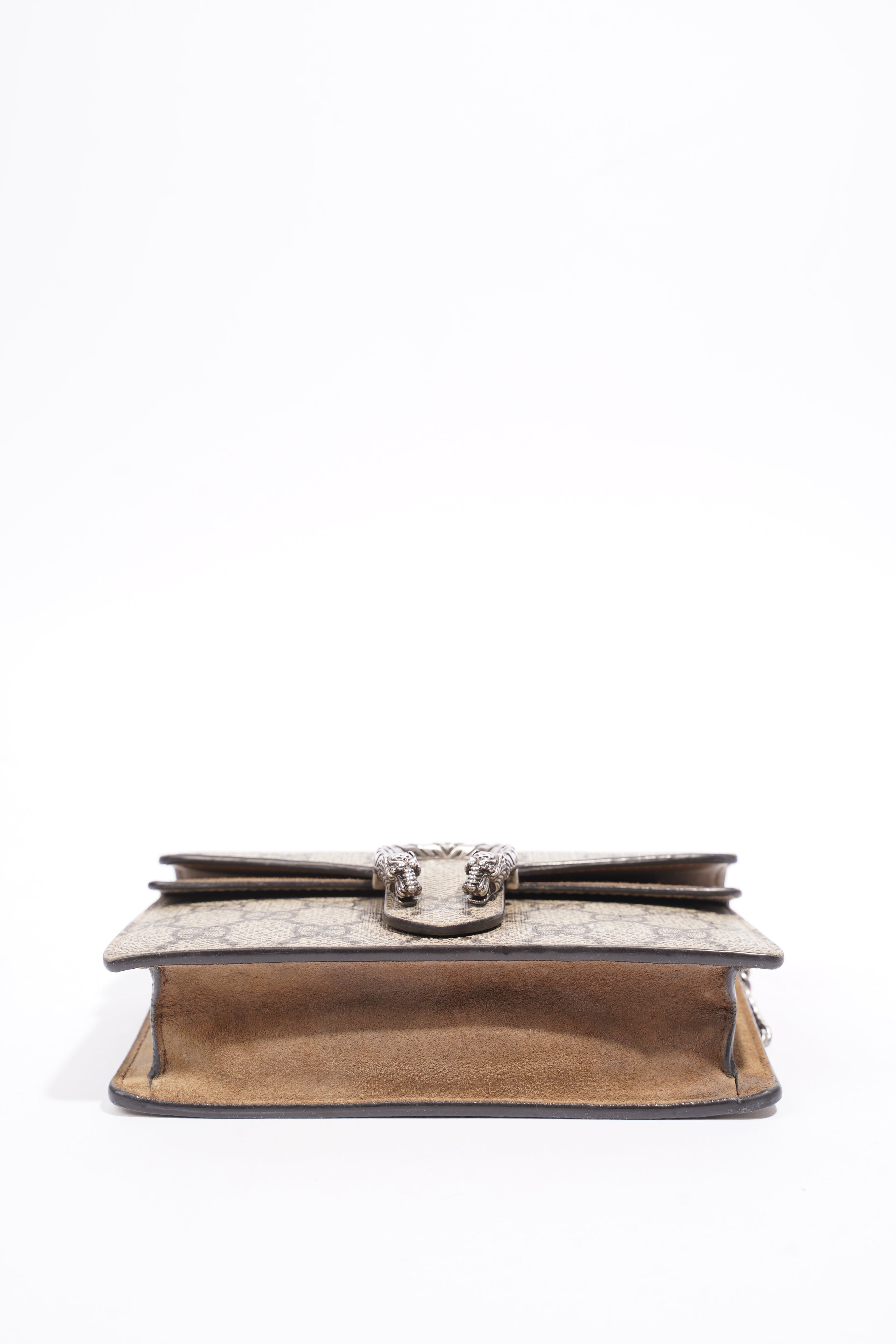 Gucci Dionysus Super Mini Chain Beige And Ebony GG Supreme Coated Canvas