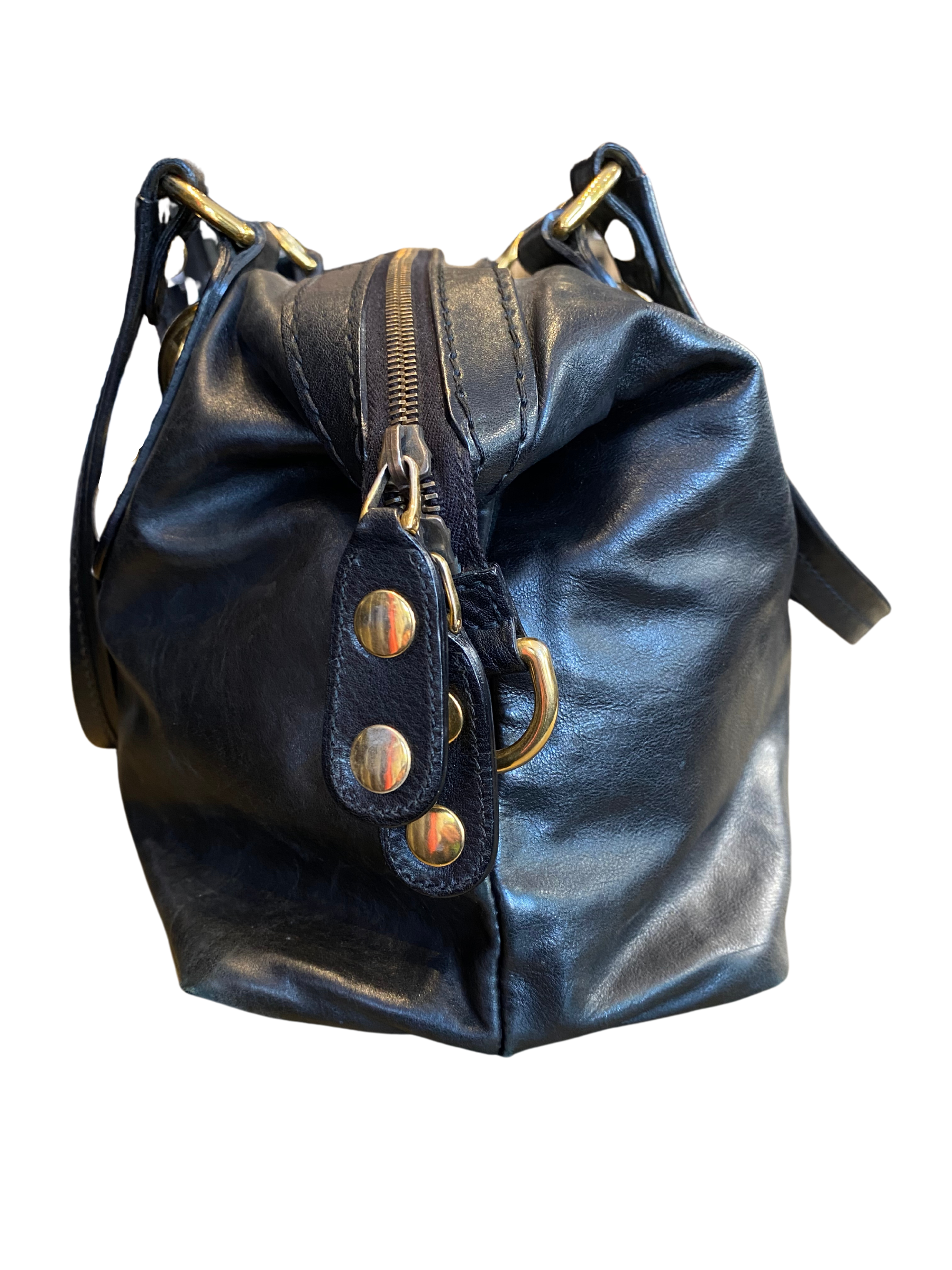 Gucci Leather Top Handle Bag