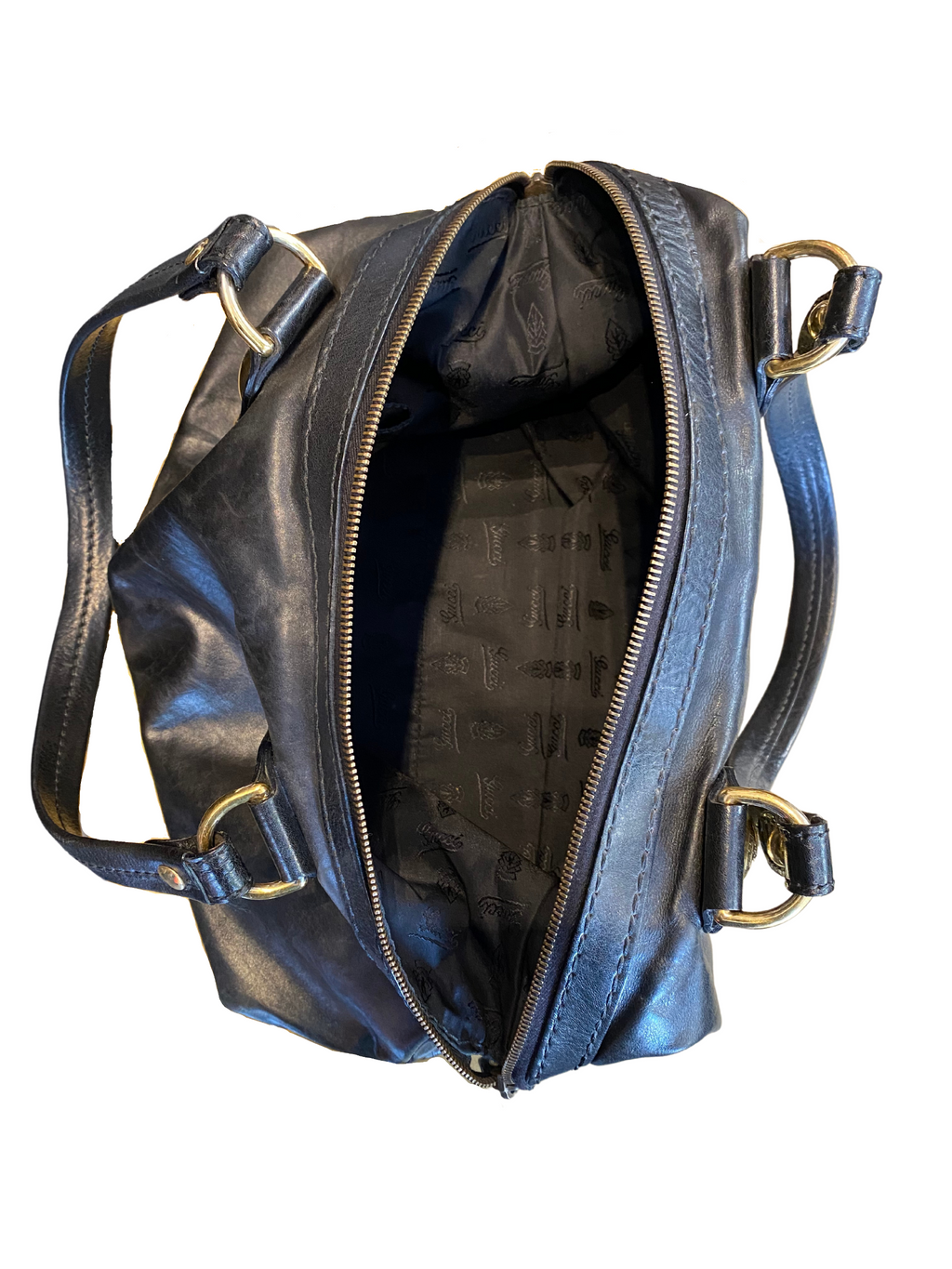 Gucci Leather Top Handle Bag