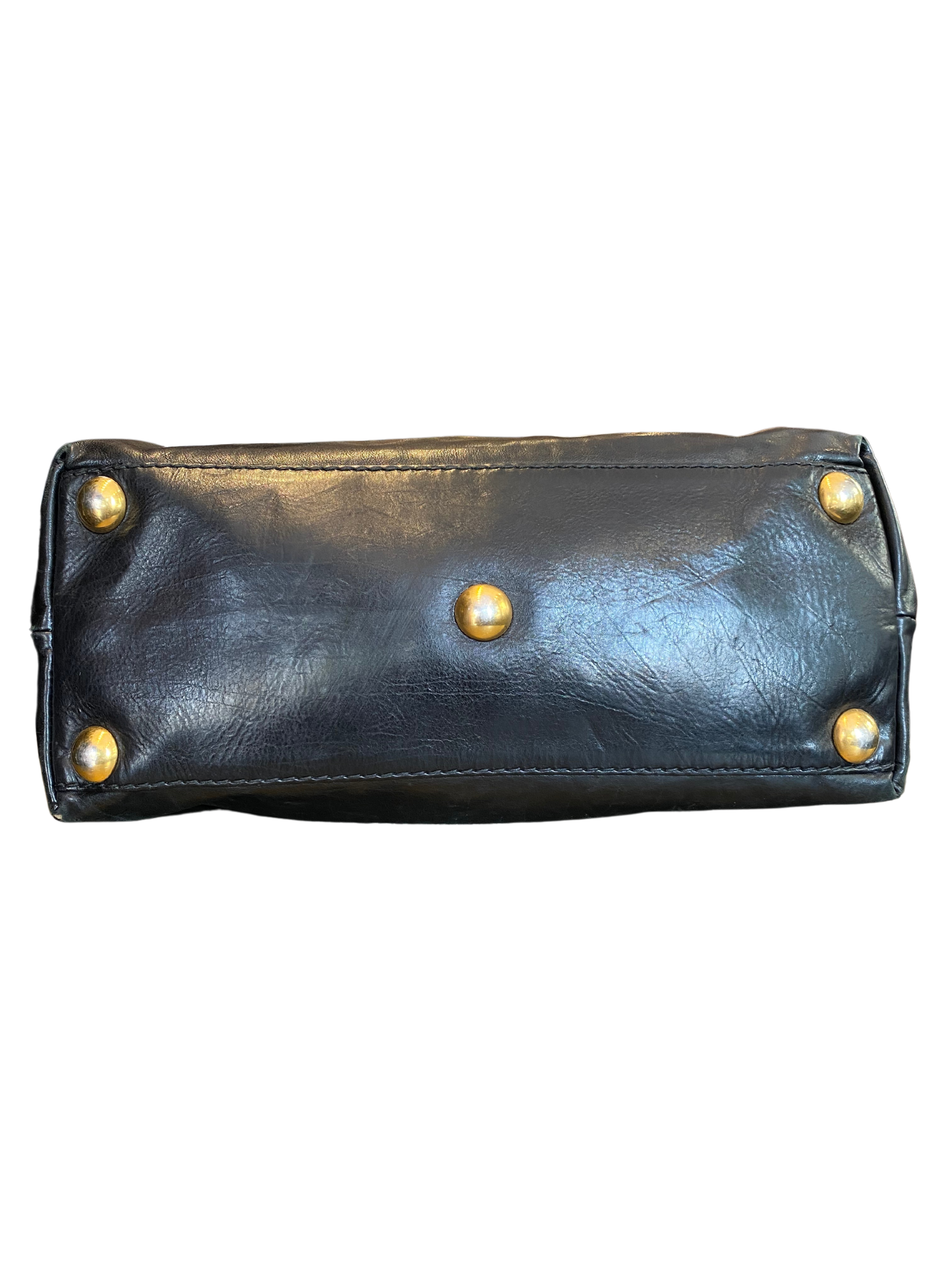 Gucci Leather Top Handle Bag