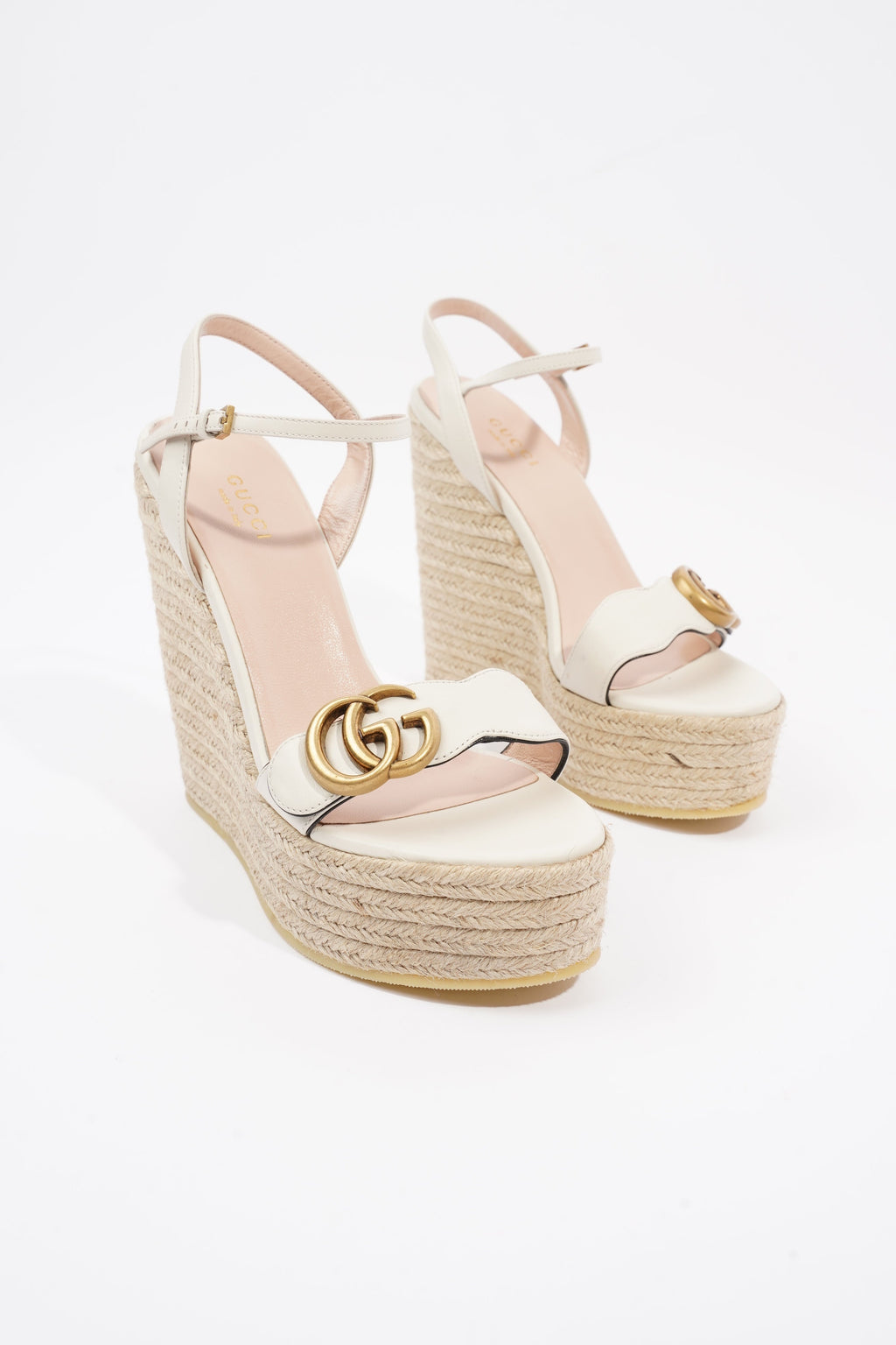 Gucci GG Marmont White Leather EU 37.5 UK 4.5