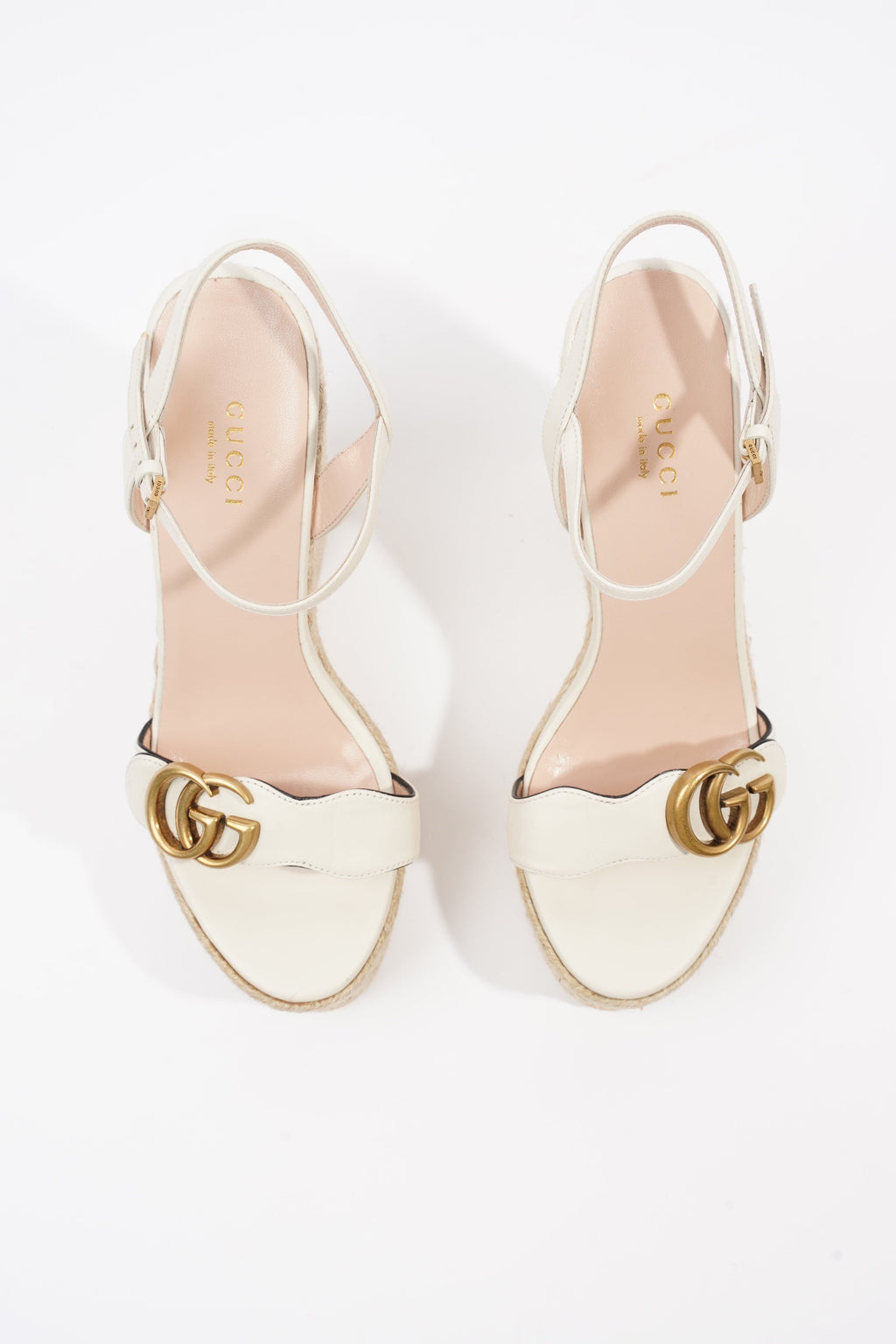 Gucci GG Marmont White Leather EU 37.5 UK 4.5