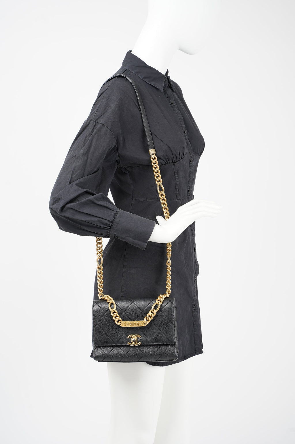 Chanel Womens Quilted Mini Bracelet On Chain Flap