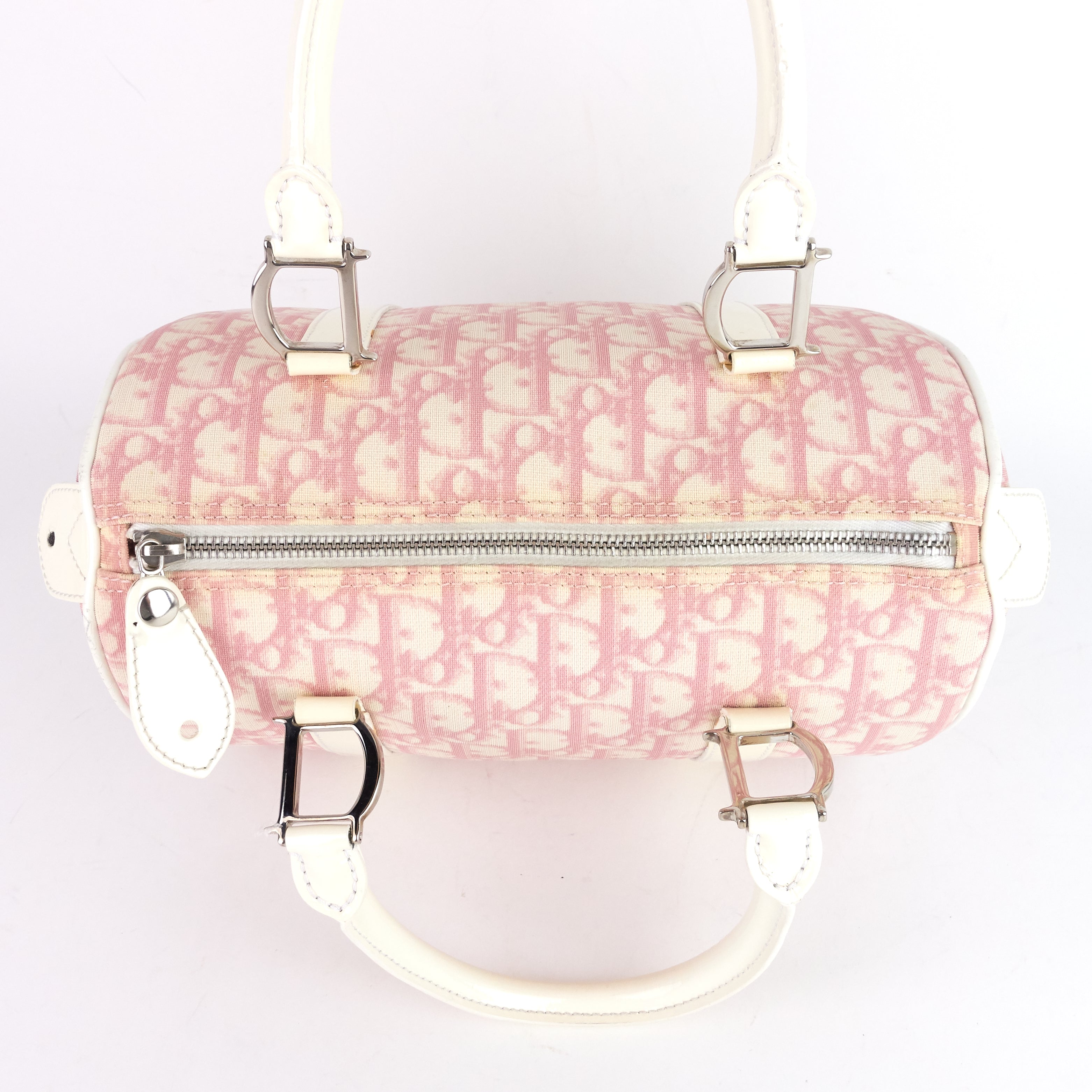 Boston Diorissimo Monogram Canvas Bowling Bag