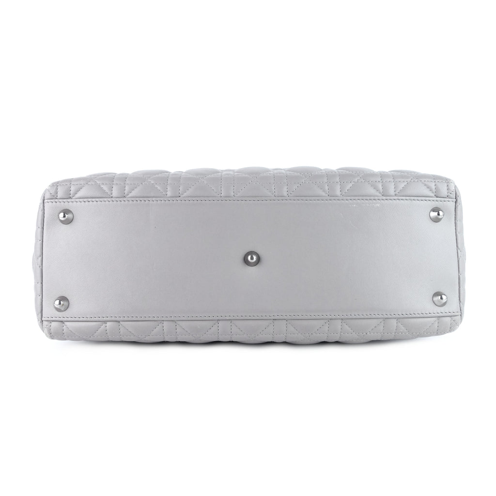 DIOR Lady Dior Large Lambskin Leather Bag