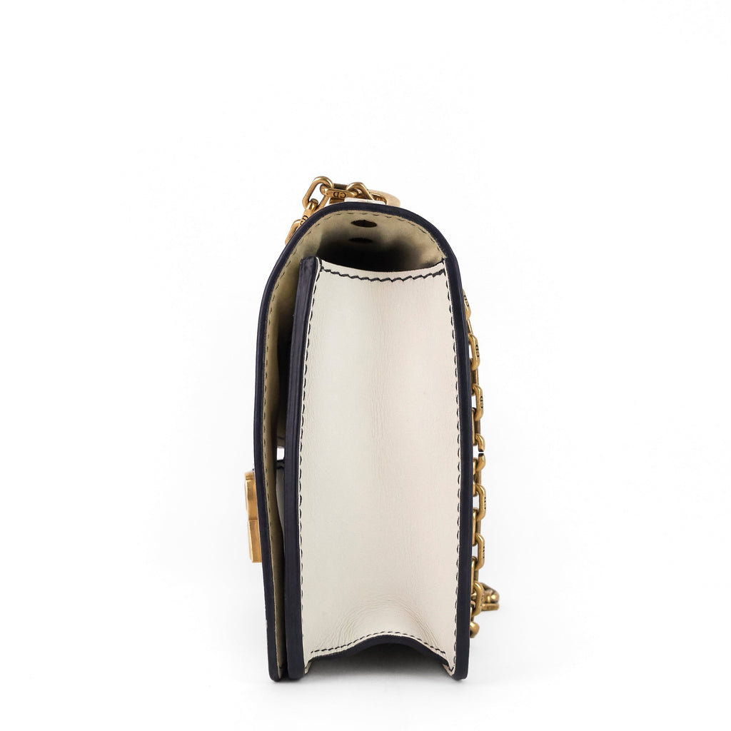 DIOR J'Adior Calf Leather Chain Flap Bag