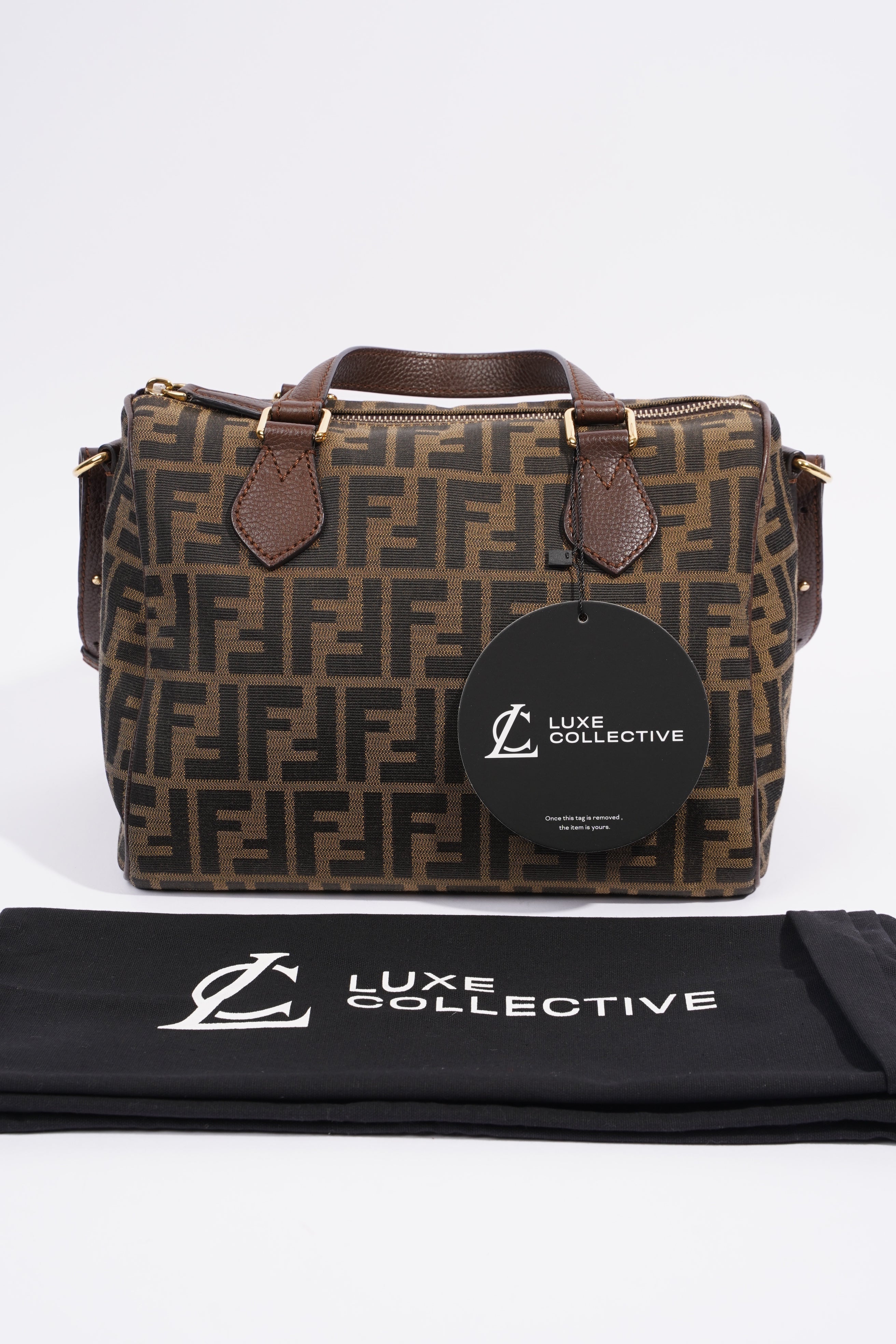 Fendi Zucca Vitello Artic Bag Monogram Canvas Small
