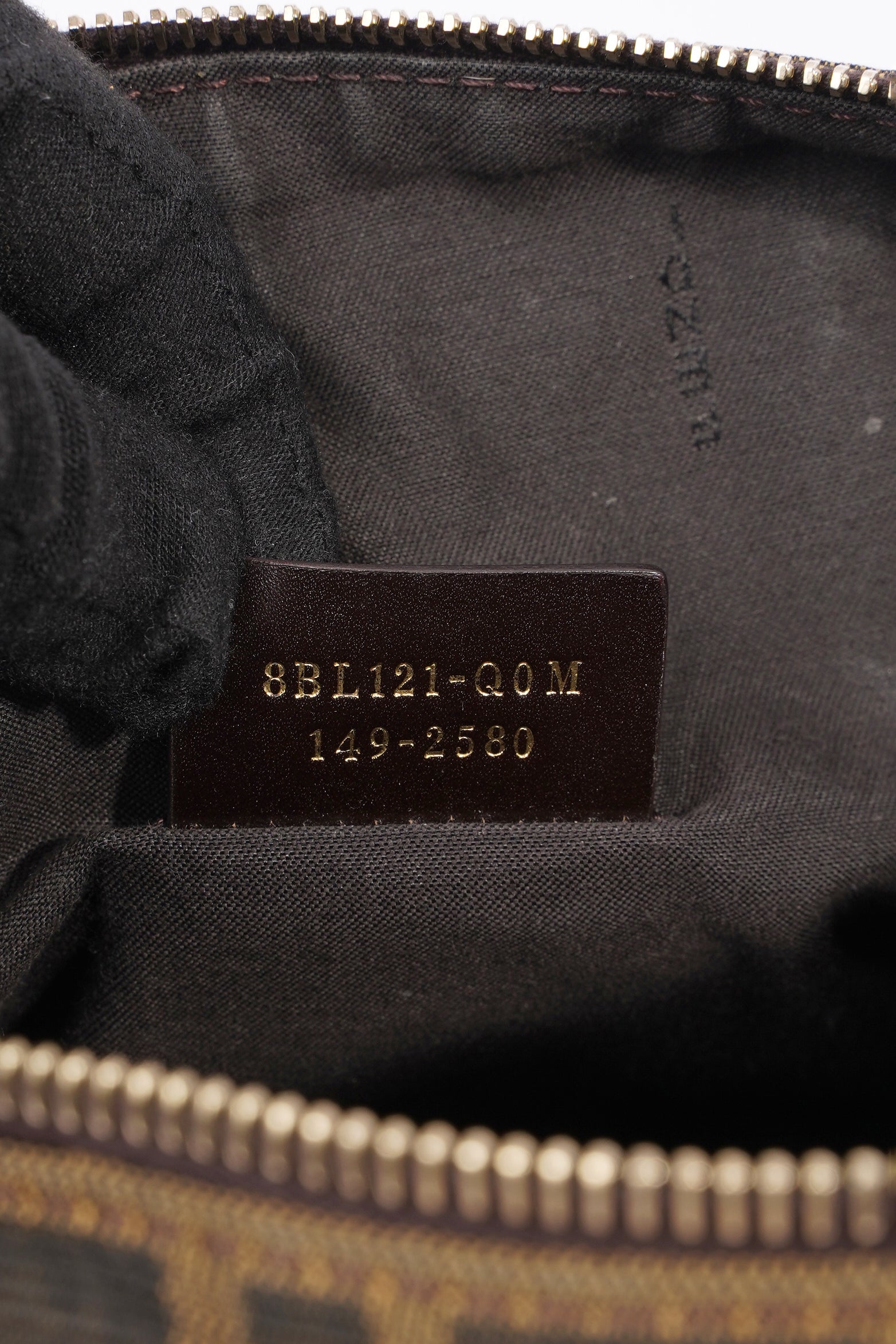 Fendi Zucca Vitello Artic Bag Monogram Canvas Small