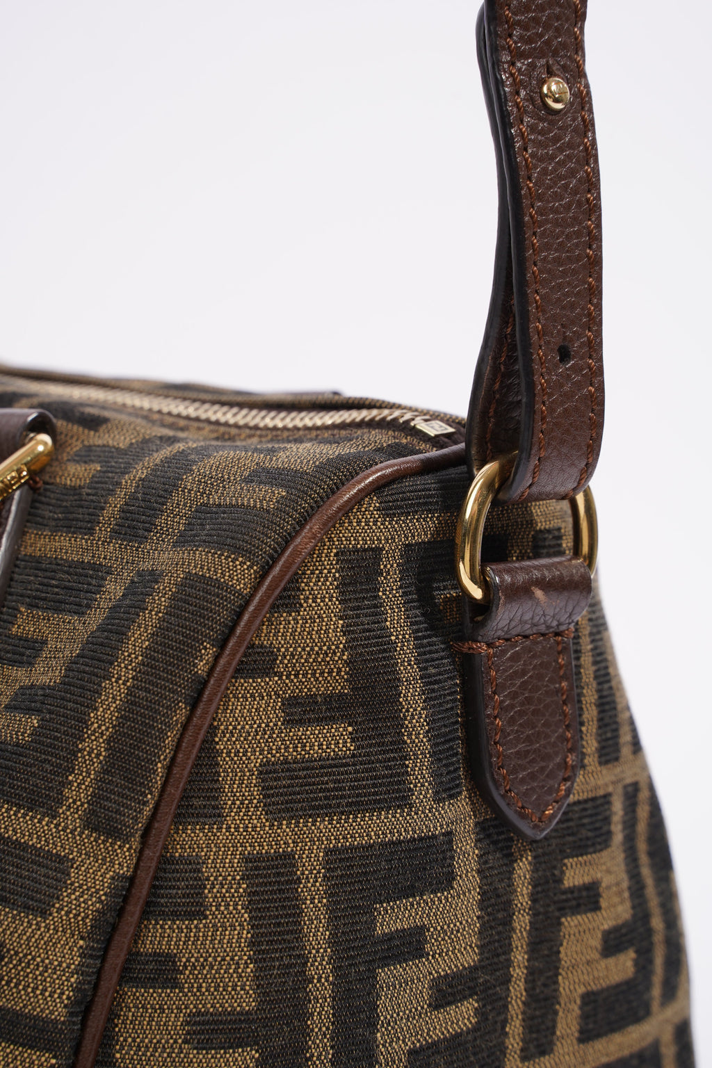 Fendi Zucca Vitello Artic Bag Monogram Canvas Small